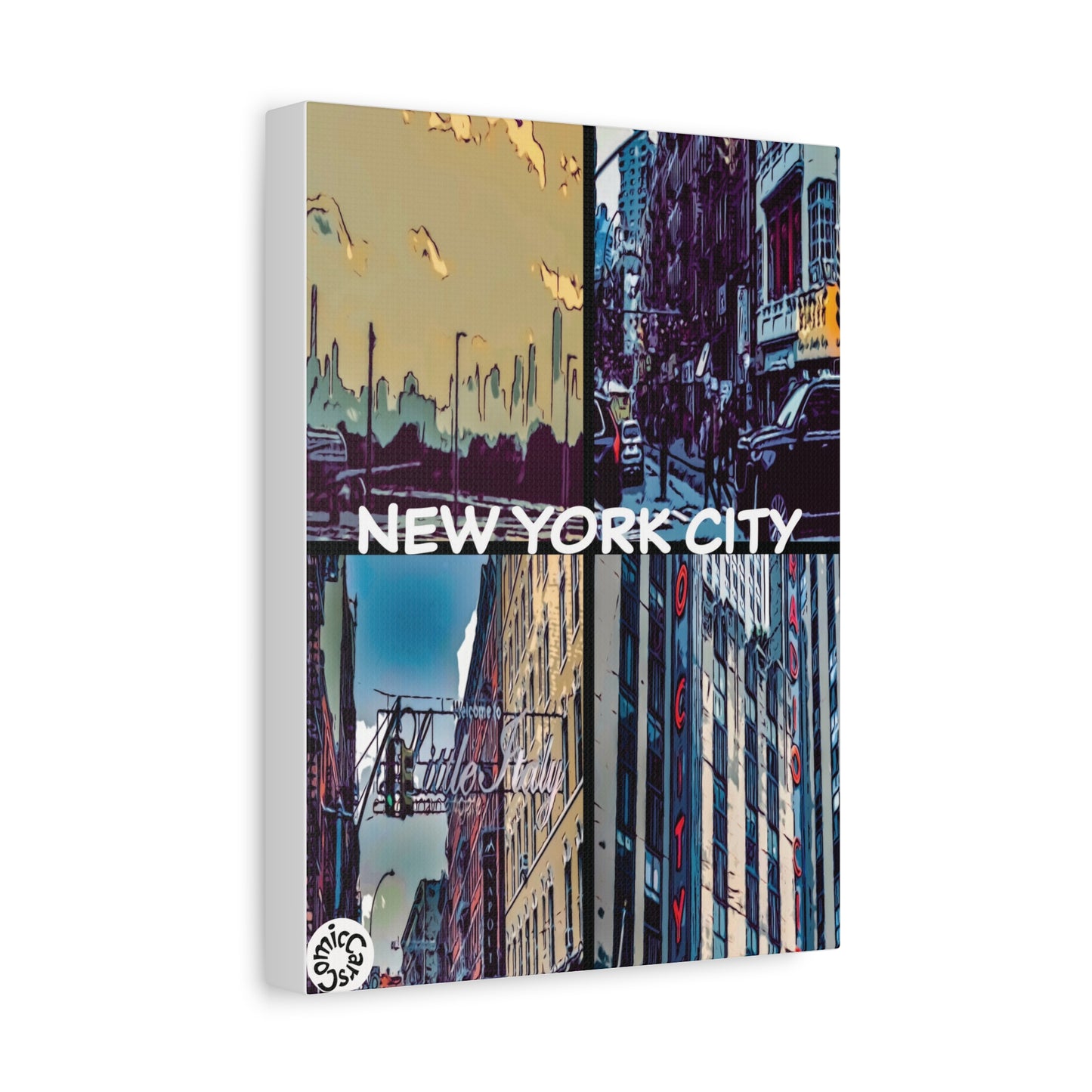 New York City Collection Matte Canvas Wall Art Urban Home Decor