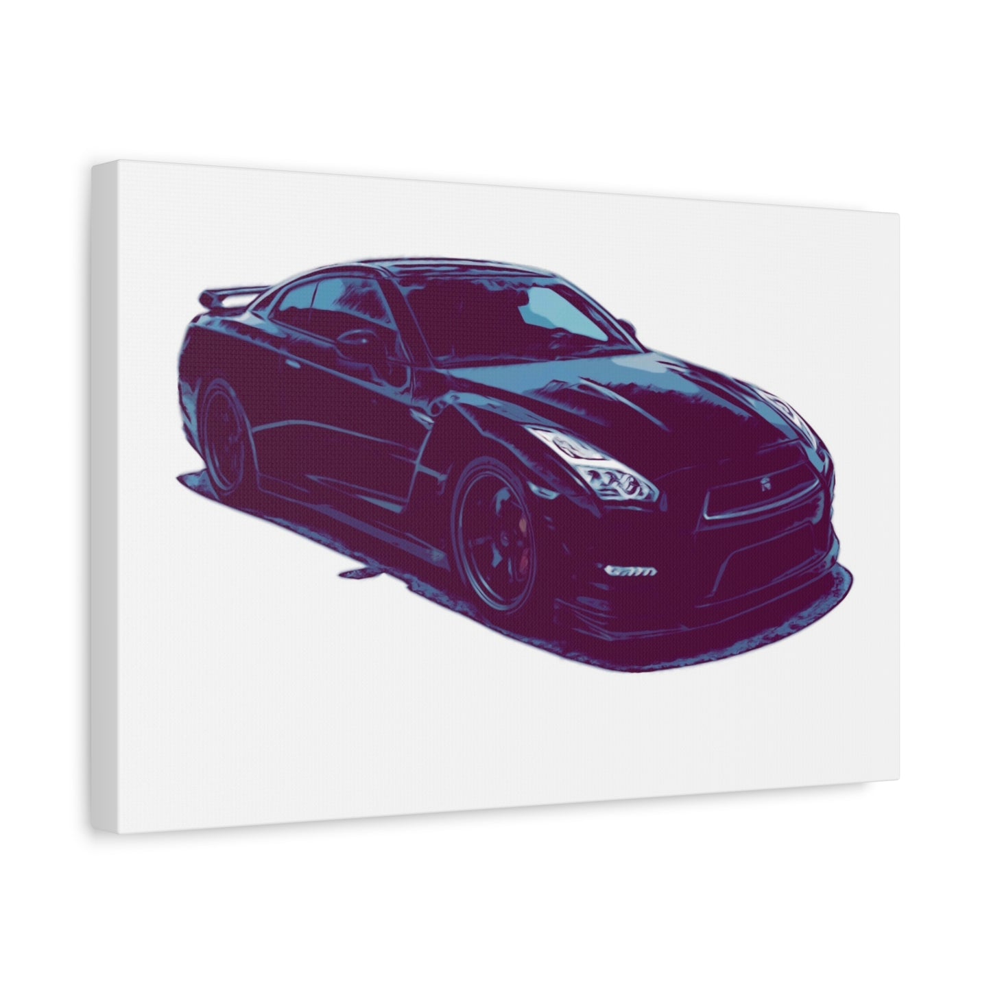 Torque After Dark – Street-Dominant Performance Coupe Comic Car Wall Art