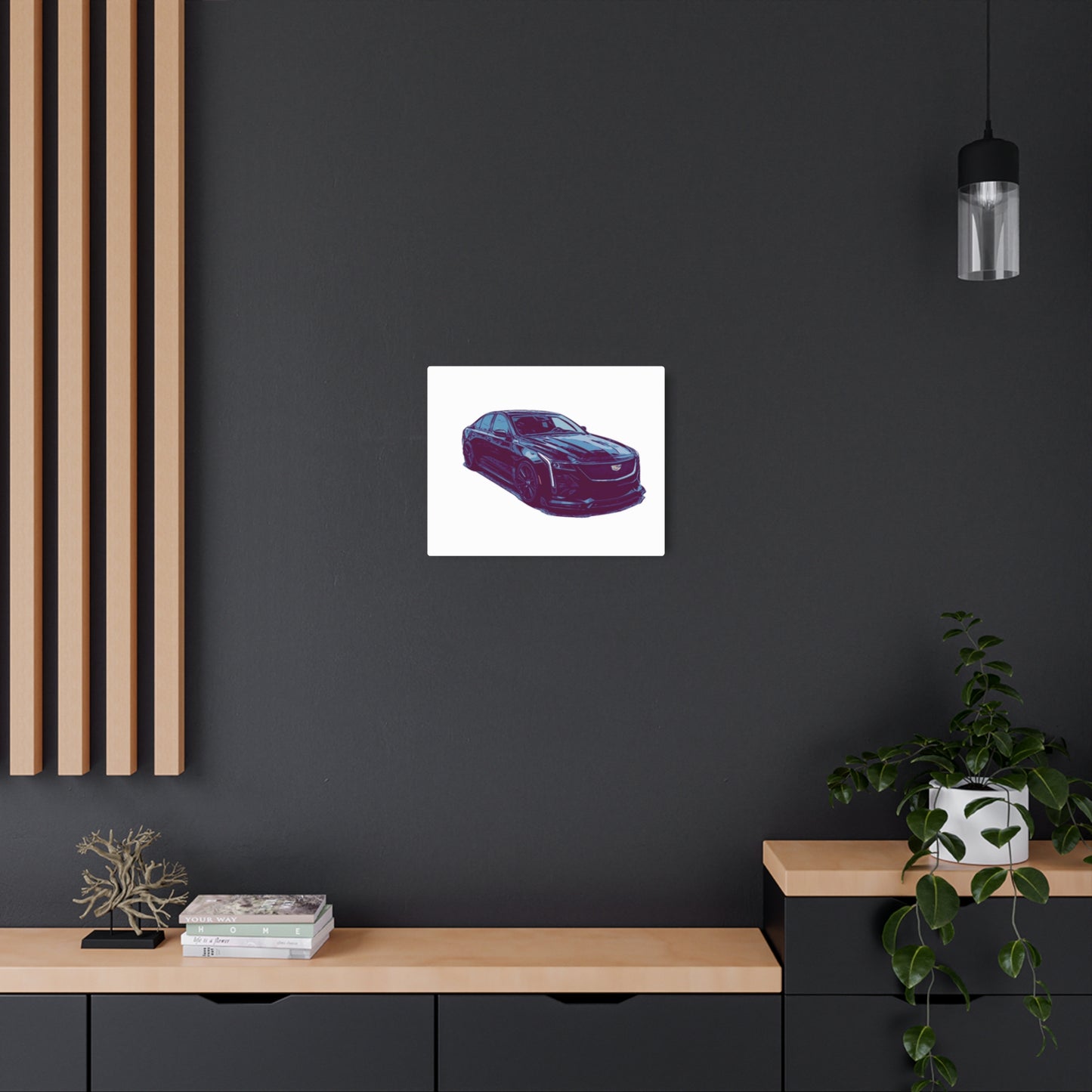 Midnight Precision – Luxury Performance Sedan Comic Wall Art