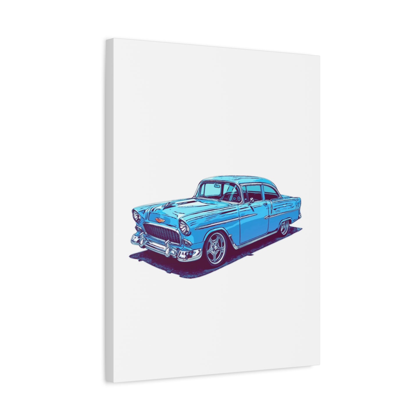 Blue Collar Royalty – Classic American Cruiser Comic Car Wall Art