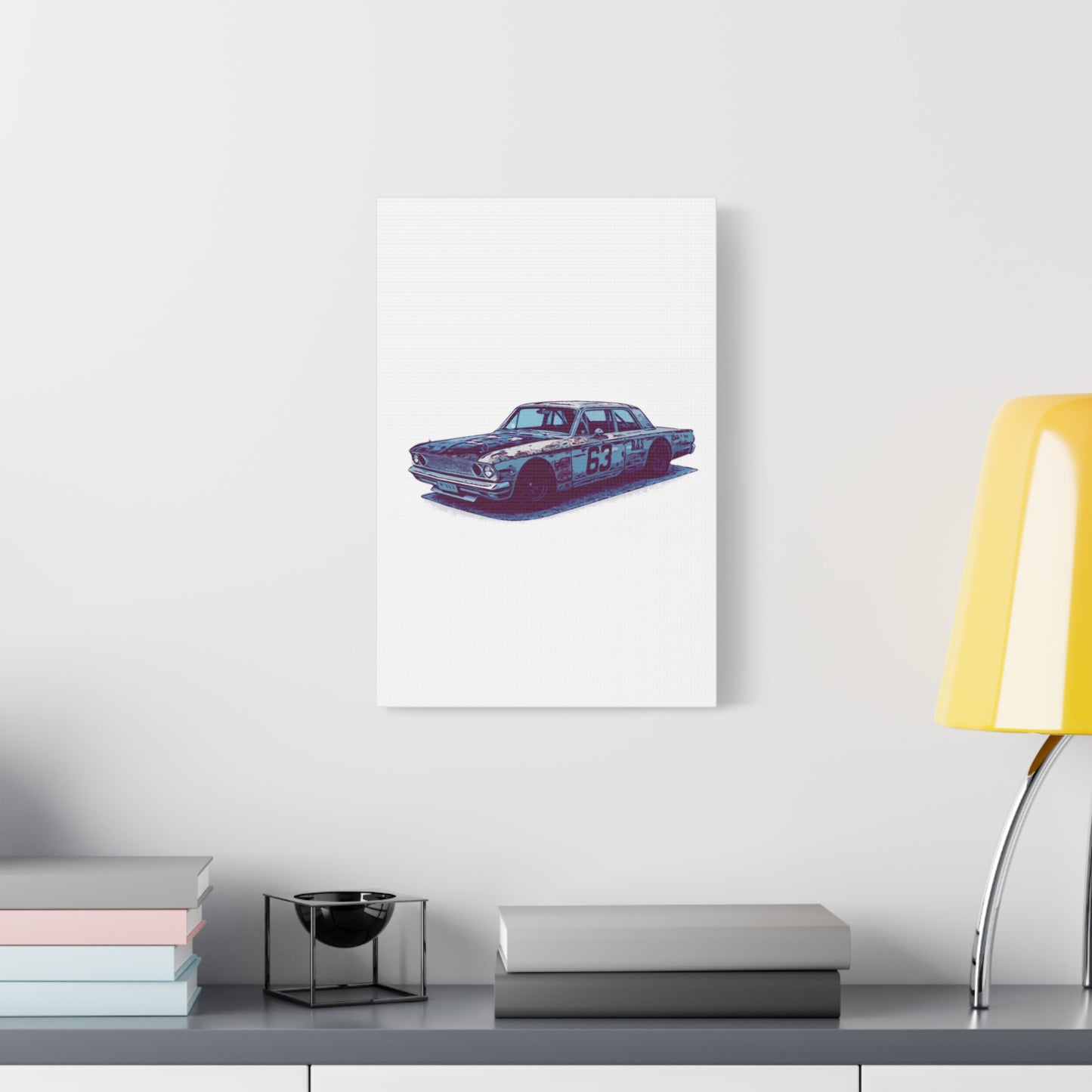 Number 63 Relic Racer – Vintage Stock Car Comic Wall Art