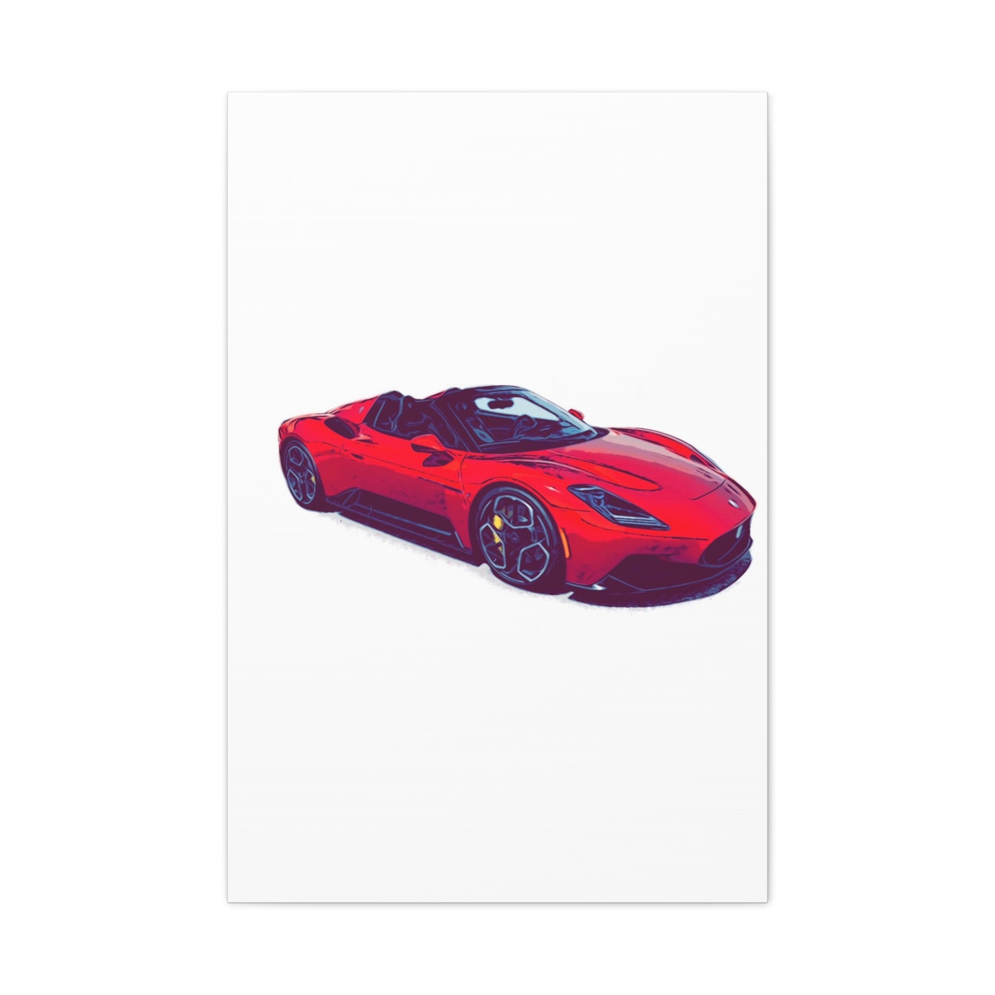 Scarlet Velocity – Modern Exotic Convertible Comic Wall Art