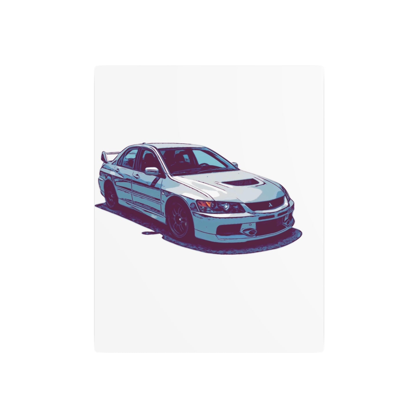Rally Bloodline – Turbo Performance Sedan Comic Car Wall Art
