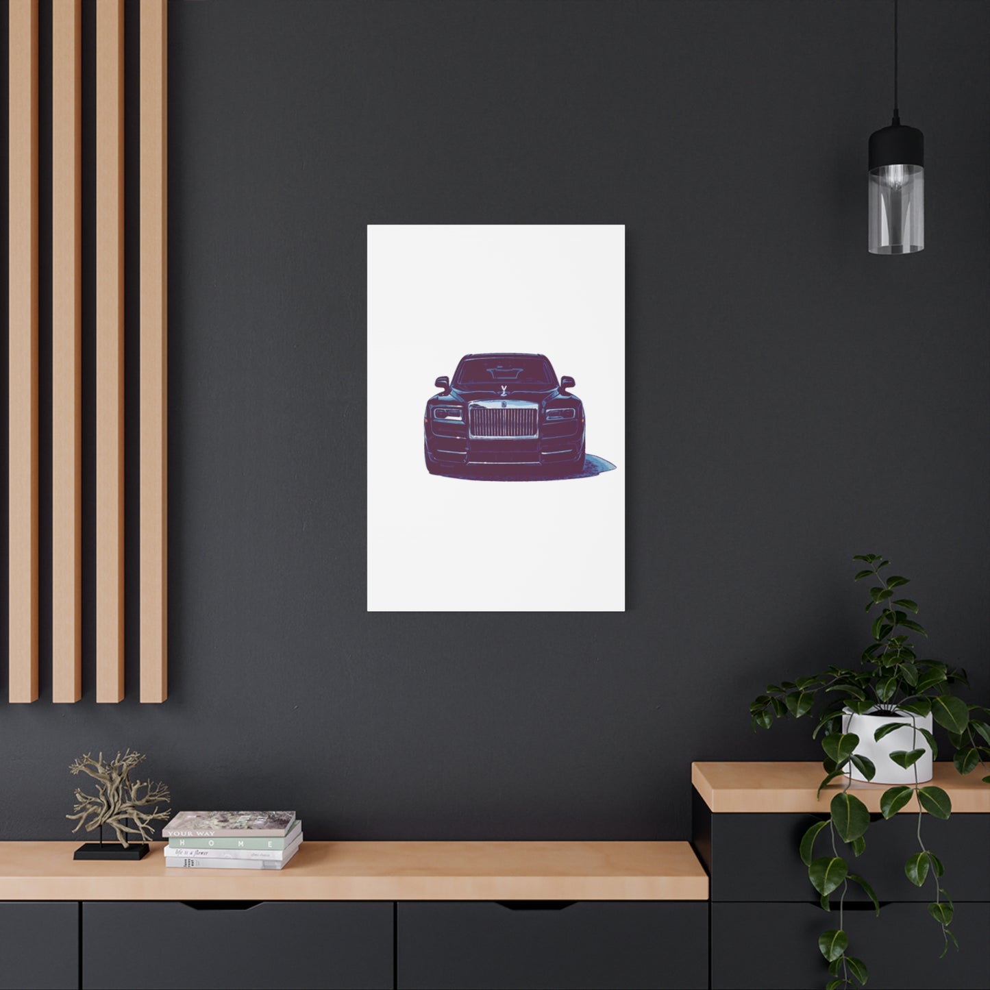 Silent Authority – Luxury Sedan Comic Wall Art