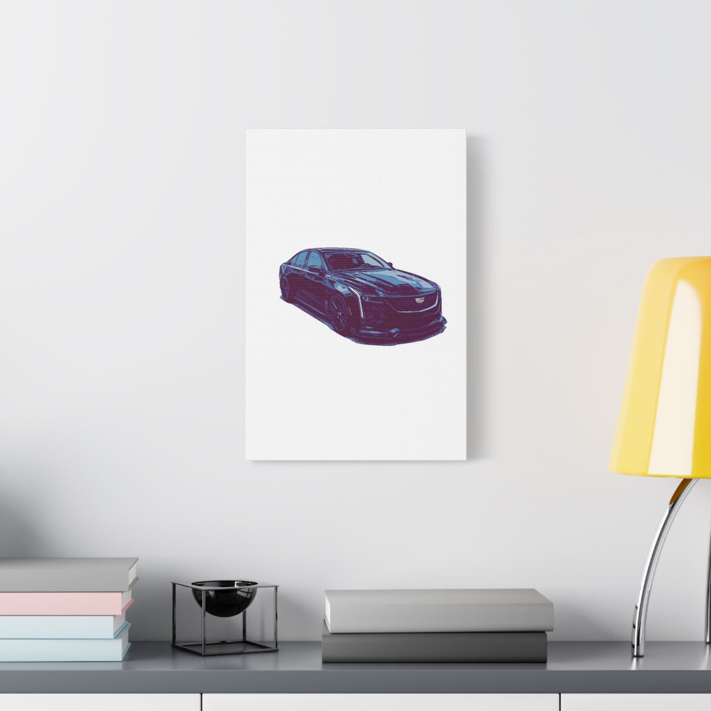 Midnight Precision – Luxury Performance Sedan Comic Wall Art