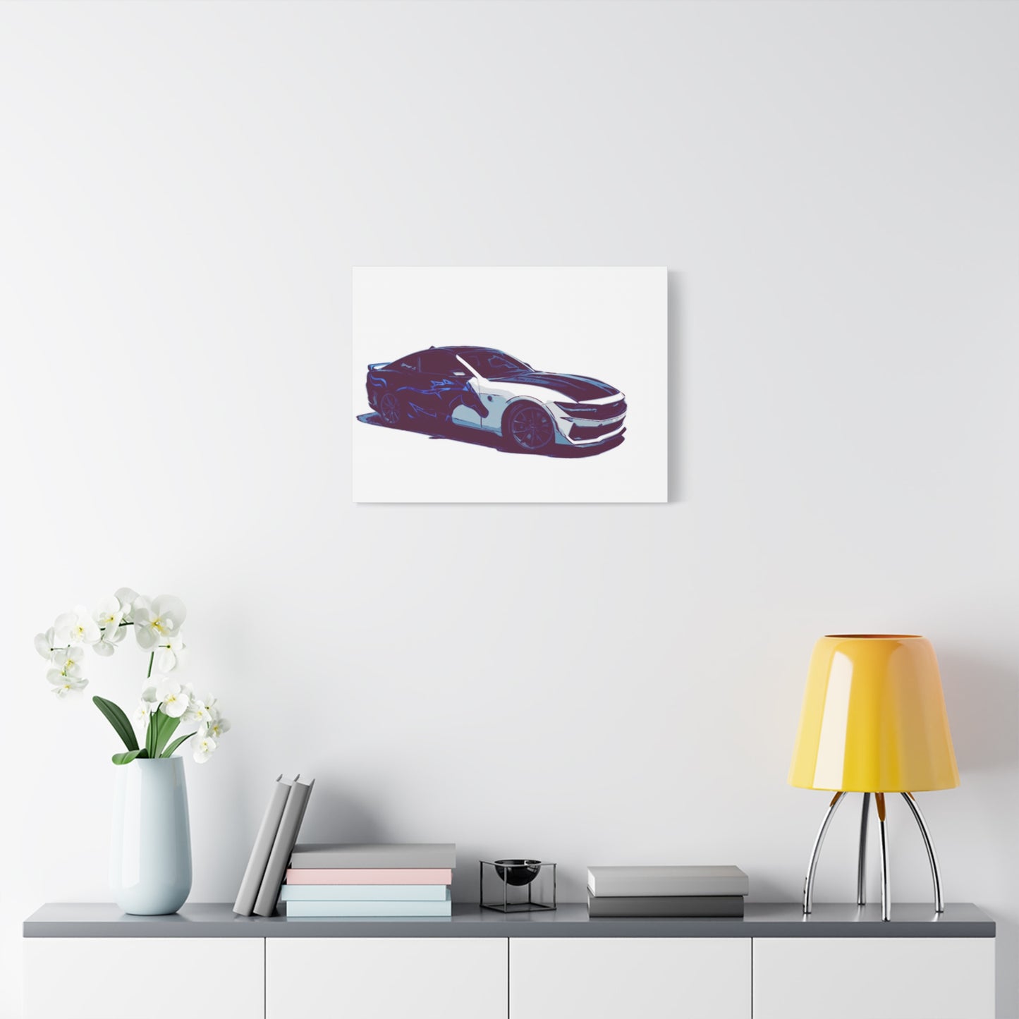 Splitstream Phantom Coupe – Two-Tone Performance Comic Car Wall Art