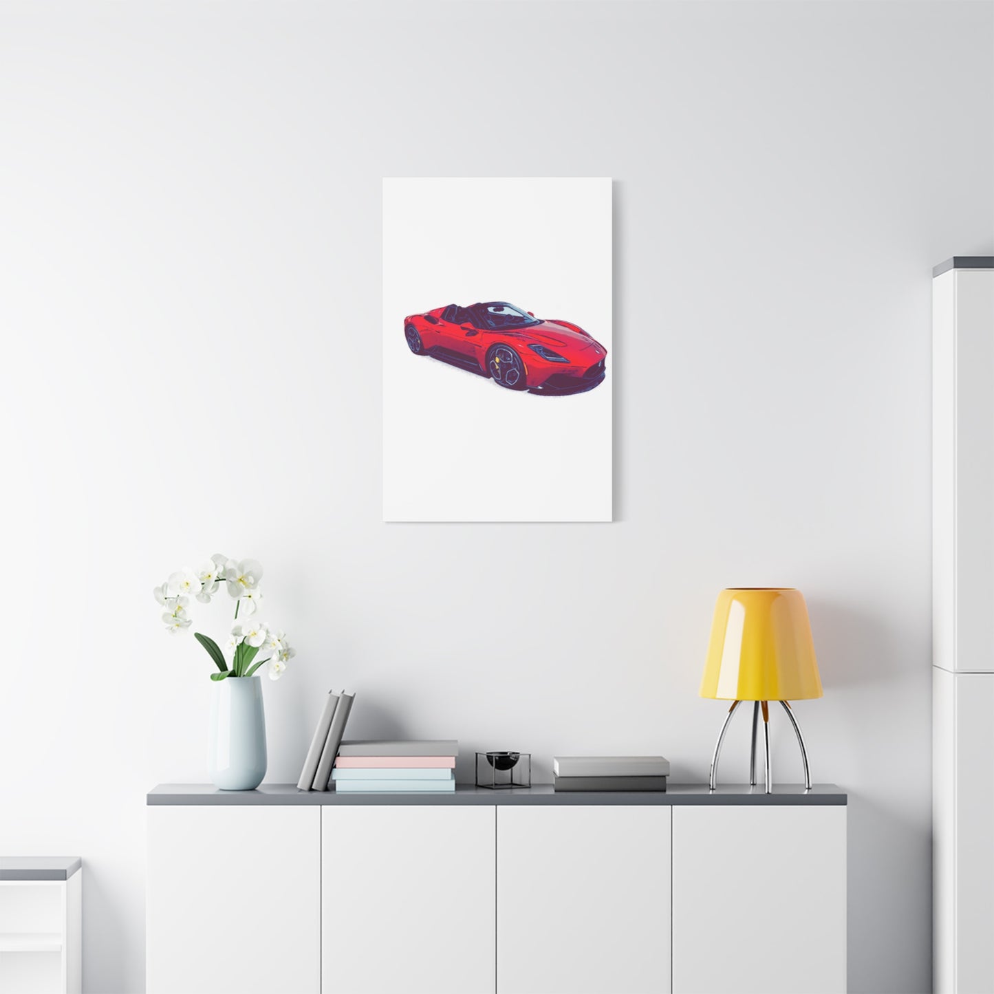 Scarlet Velocity – Modern Exotic Convertible Comic Wall Art