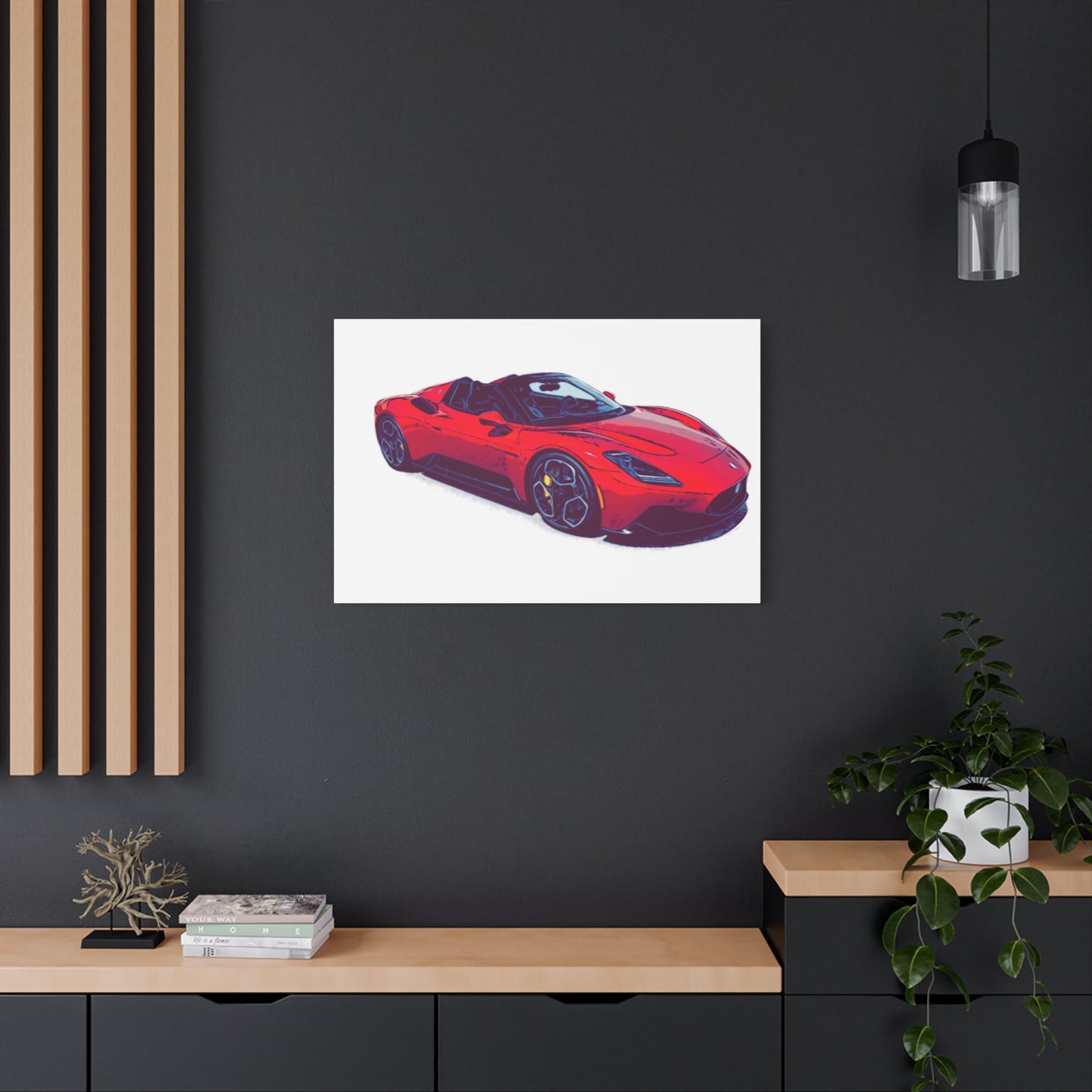 Scarlet Velocity – Modern Exotic Convertible Comic Wall Art
