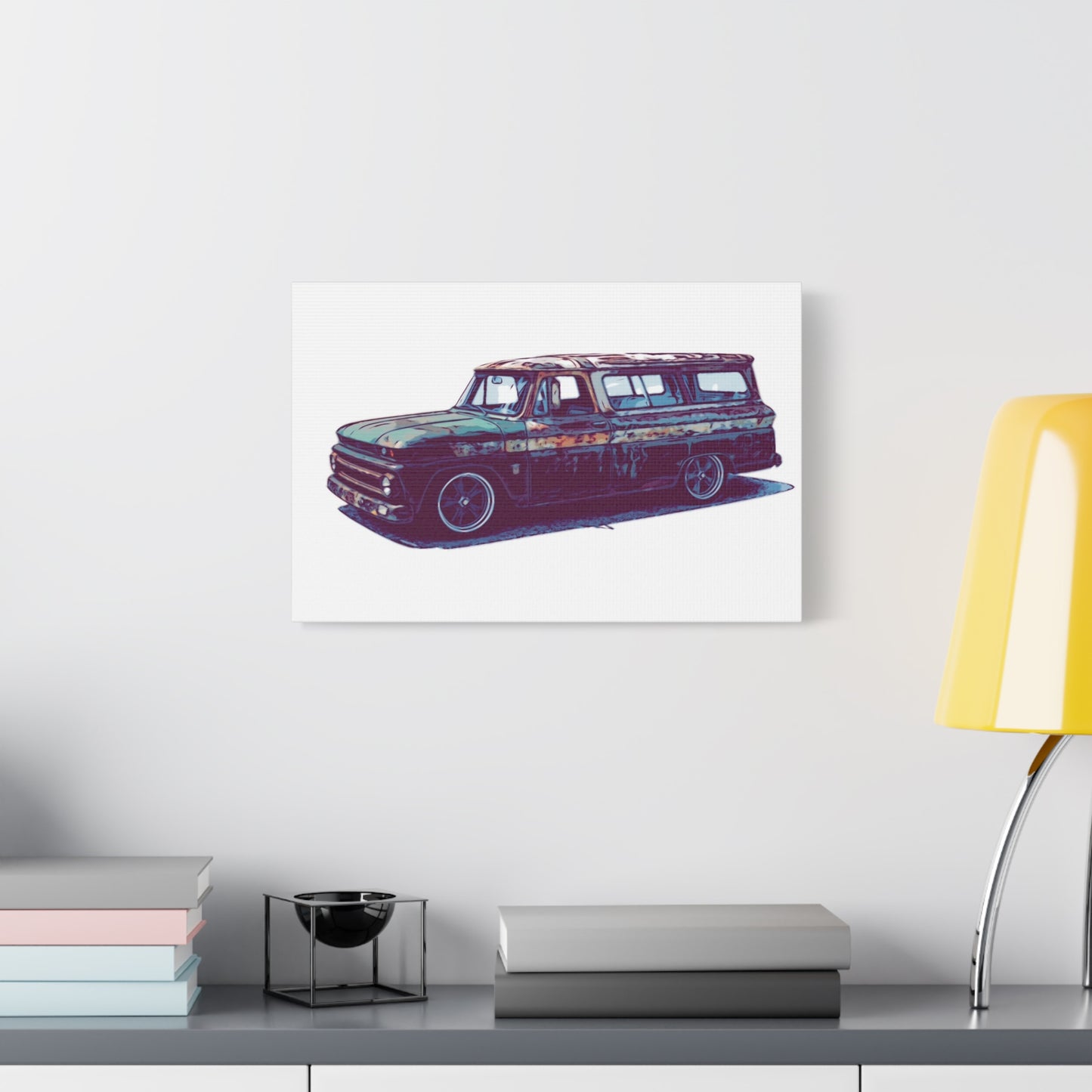 Rustline Voyager – Patina Classic Suburban Comic Wall Art