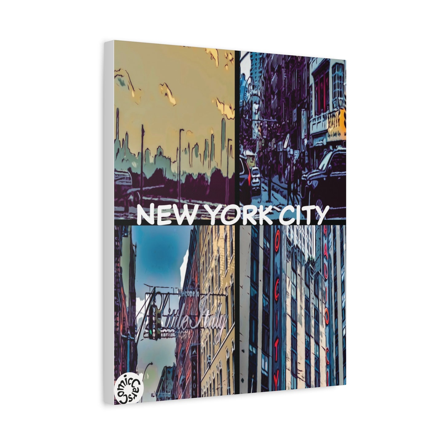 New York City Collection Matte Canvas Wall Art Urban Home Decor