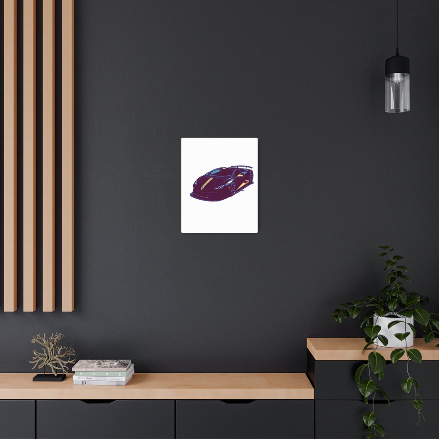 Goldline Fury – Exotic Supercar Comic Wall Art