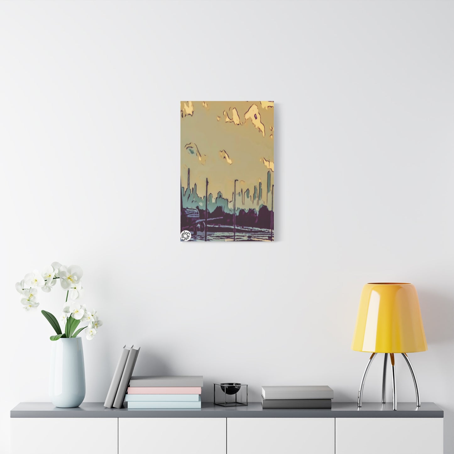 New York City JFK Airport Matte Canvas Wall Art Urban Home Decor