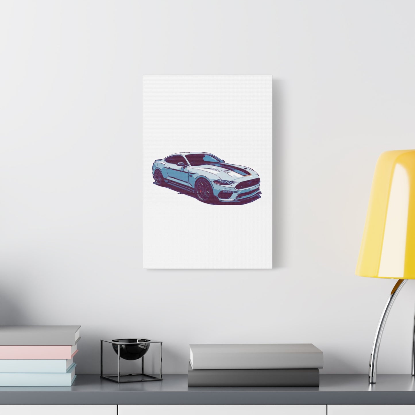 Track-Bred Street Coupe – Modern Performance Comic Car Wall Art