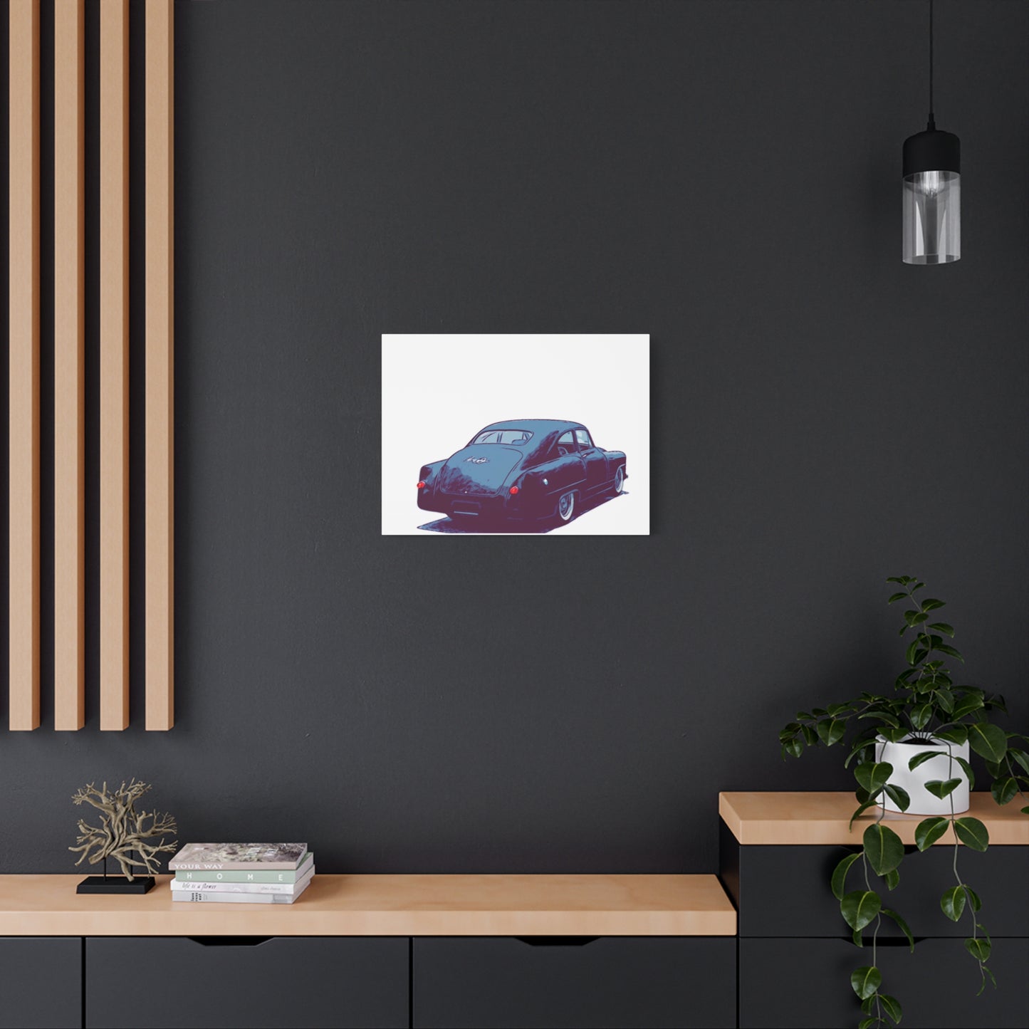 Taildrag Tradition – Vintage Custom Coupe Comic Wall Art