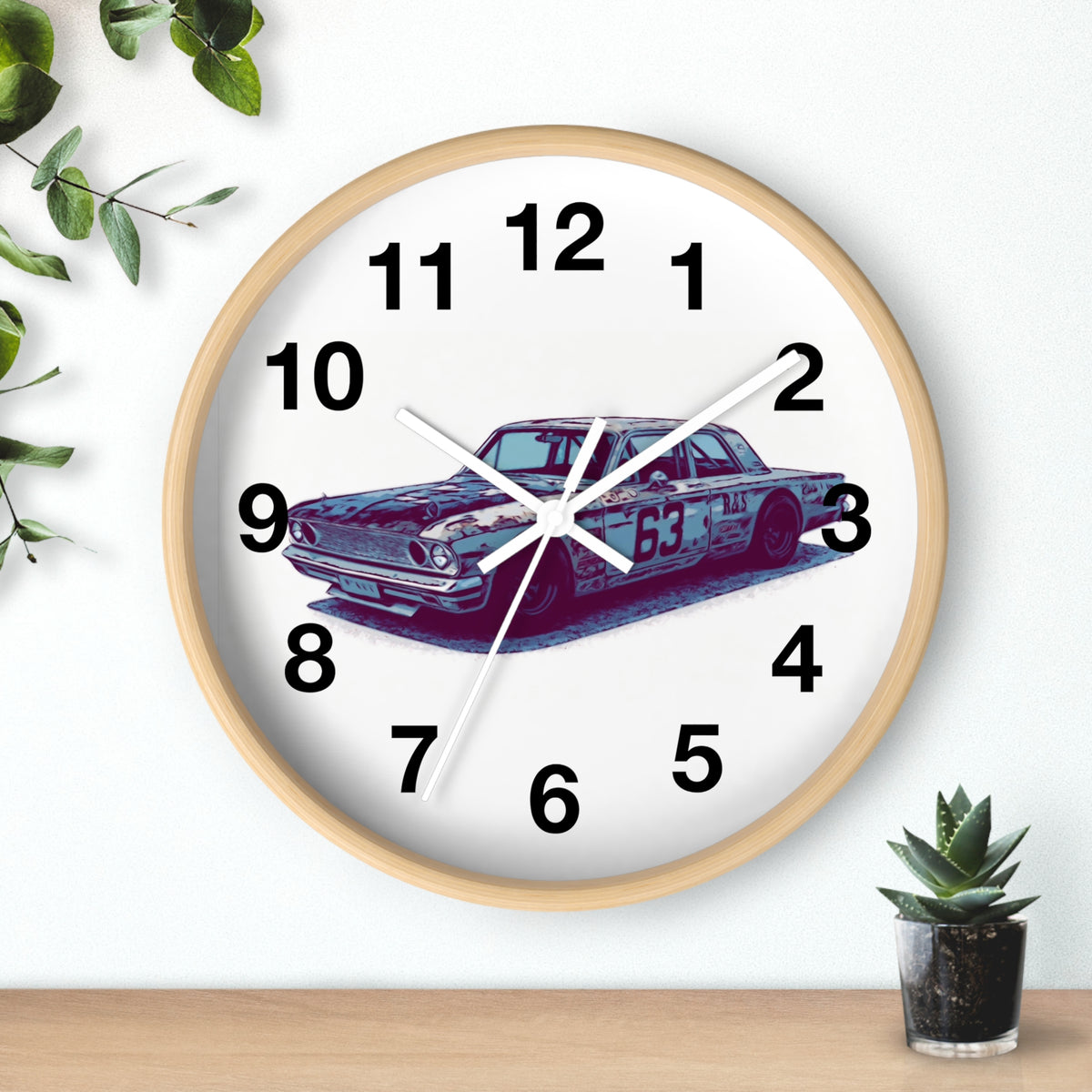 Comic My Ride Wall Clock