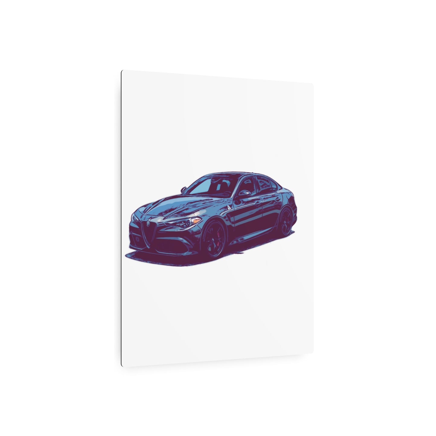Obsidian Crest Sedan – Performance Sport Comic Car Wall Art