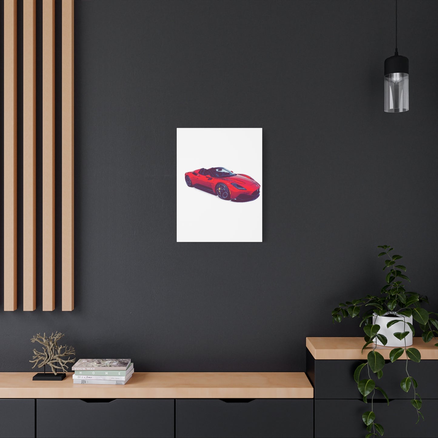 Scarlet Velocity – Modern Exotic Convertible Comic Wall Art