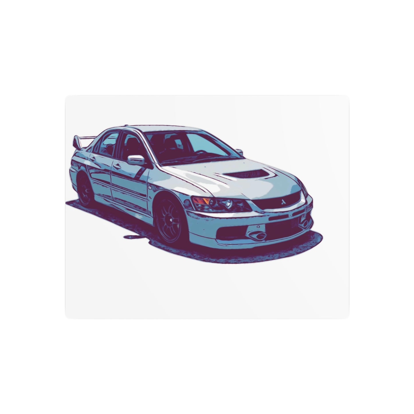 Rally Bloodline – Turbo Performance Sedan Comic Car Wall Art