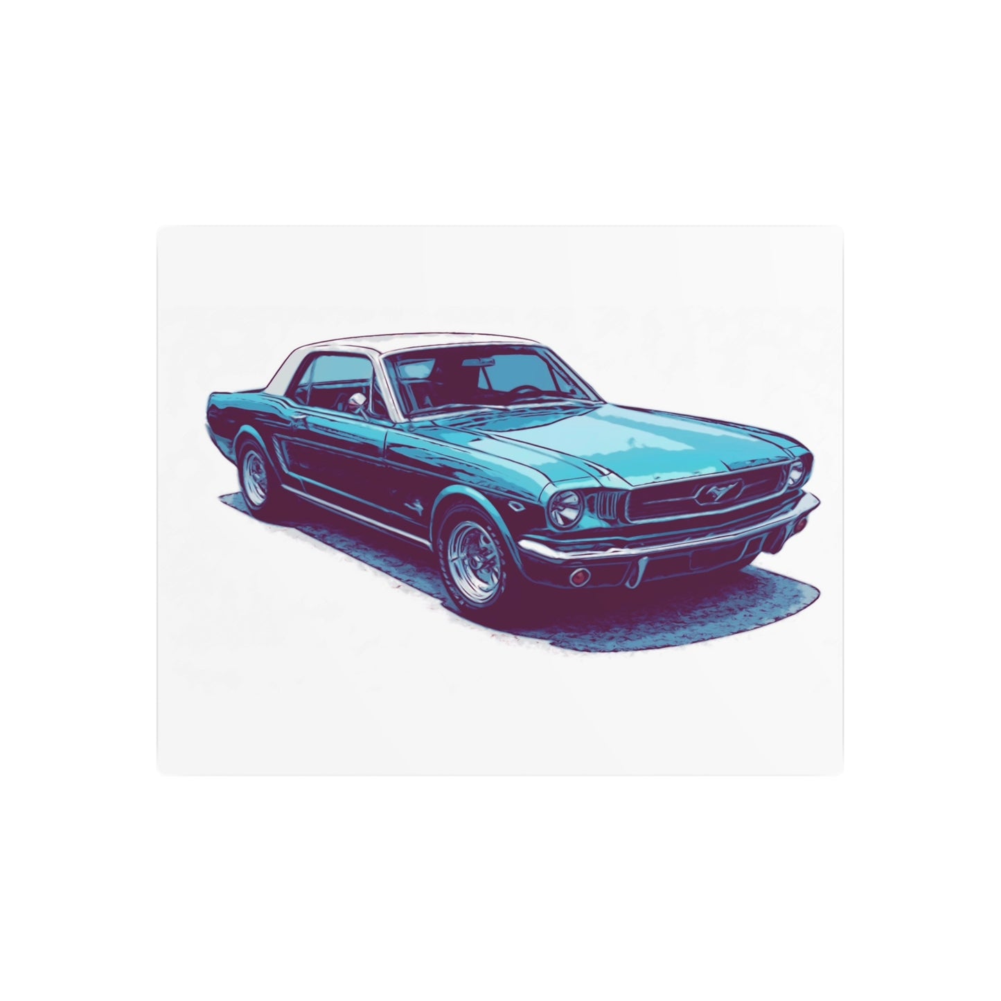 First-Gen Freedom – Classic Pony Car Comic Car Wall Art