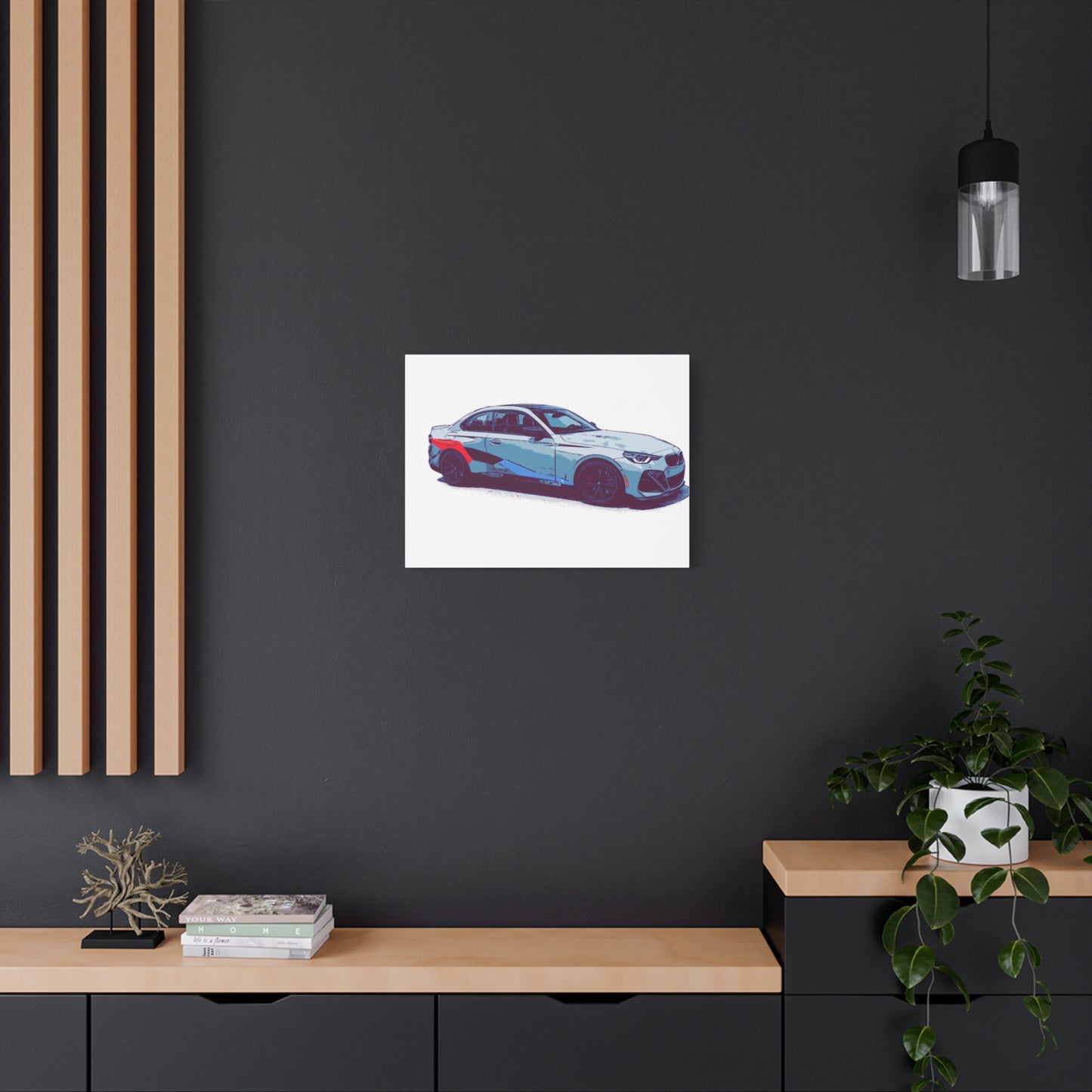 Apex Division – Modern Performance Sport Sedan Comic Car Wall Art