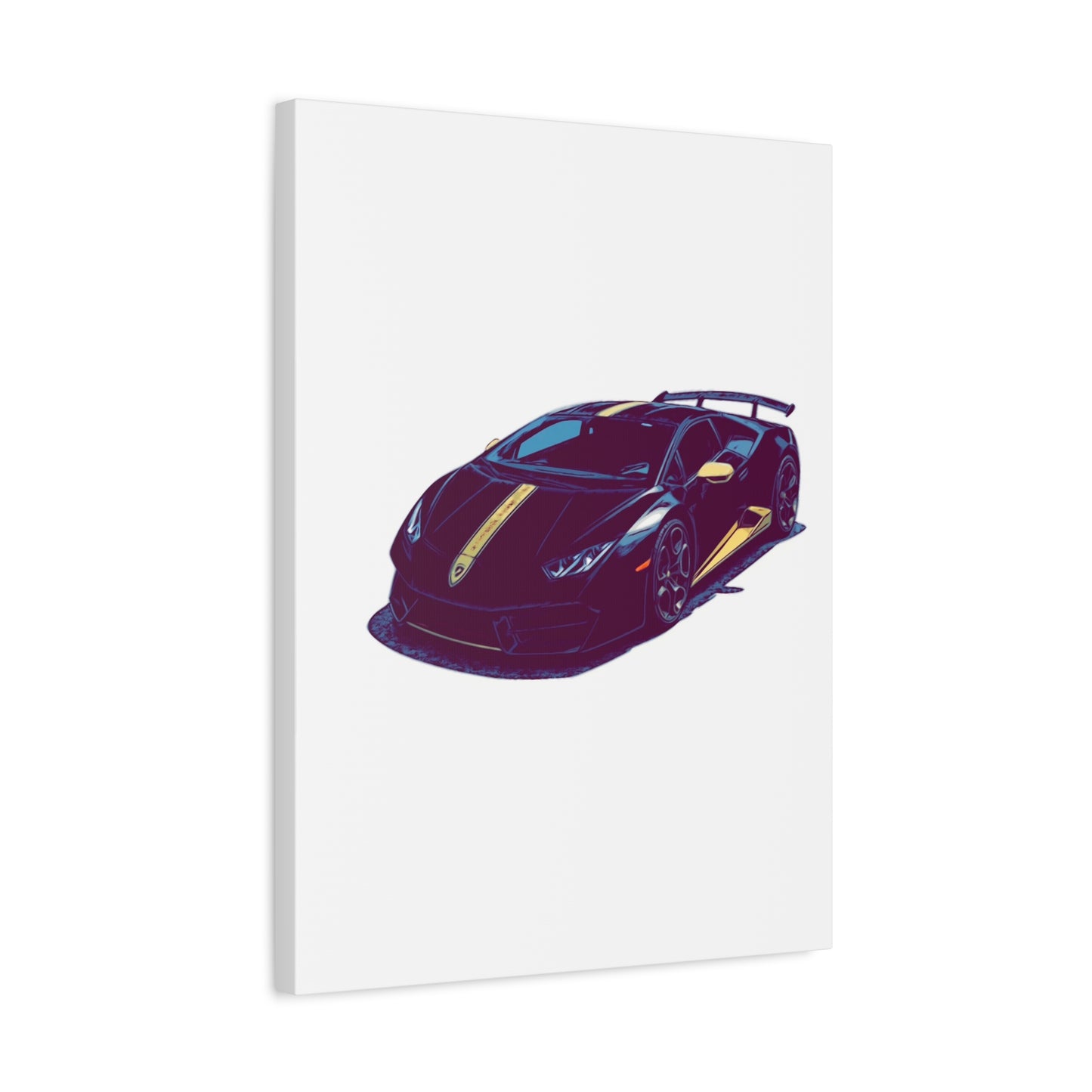 Goldline Fury – Exotic Supercar Comic Wall Art
