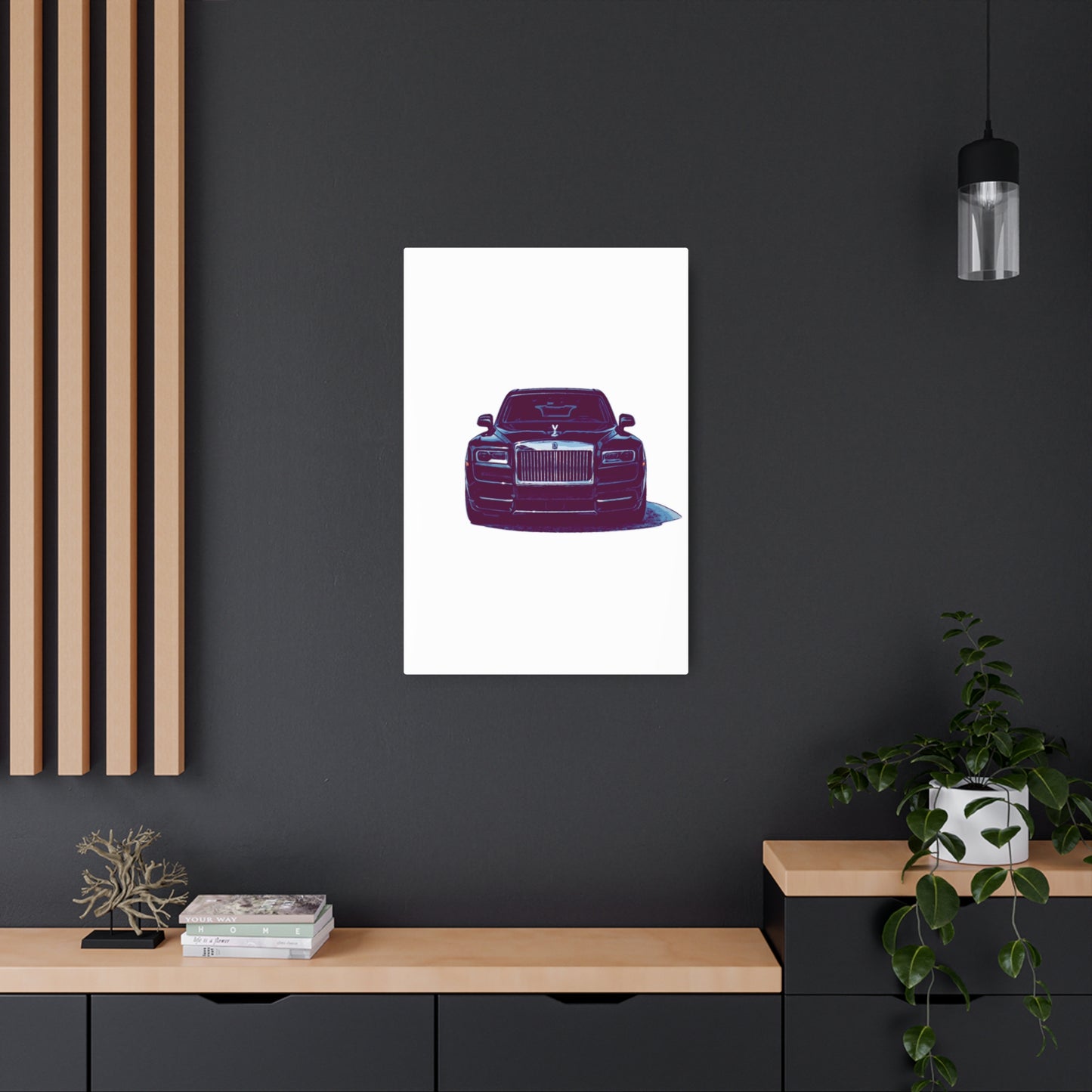 Silent Authority – Luxury Sedan Comic Wall Art