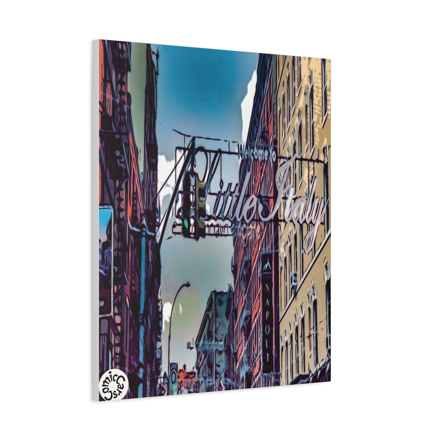 New York City Little Italy Matte Canvas Wall Art Urban Home Decor