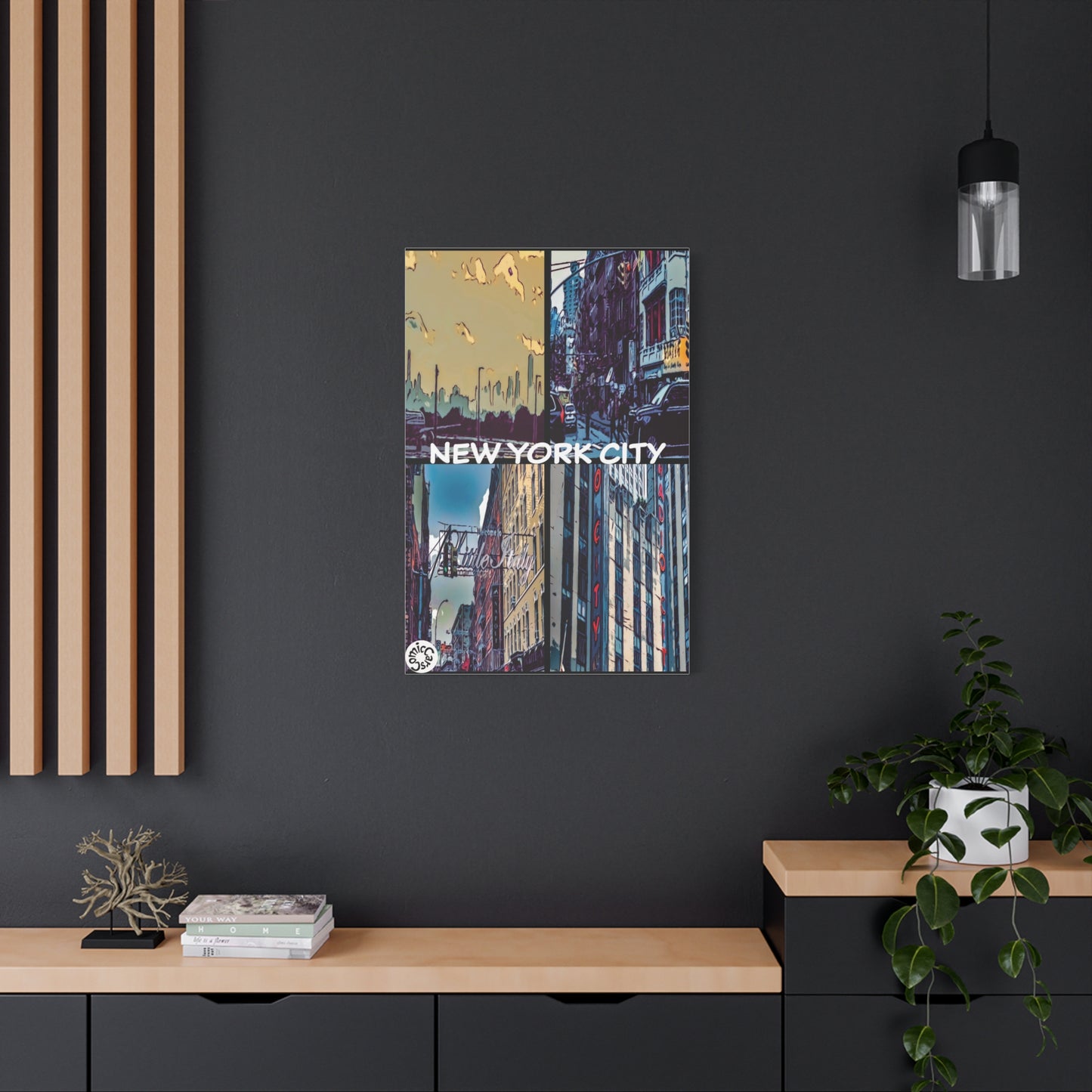 New York City Collection Matte Canvas Wall Art Urban Home Decor