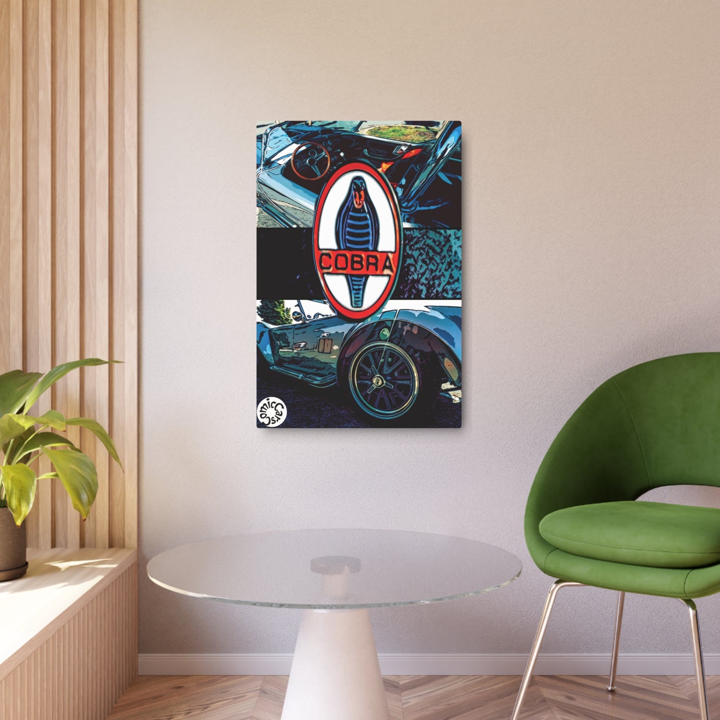 Comic My Ride Metal Art Sign Aluminum Wall Decor with Hanging Hook Multiple Sizes Available