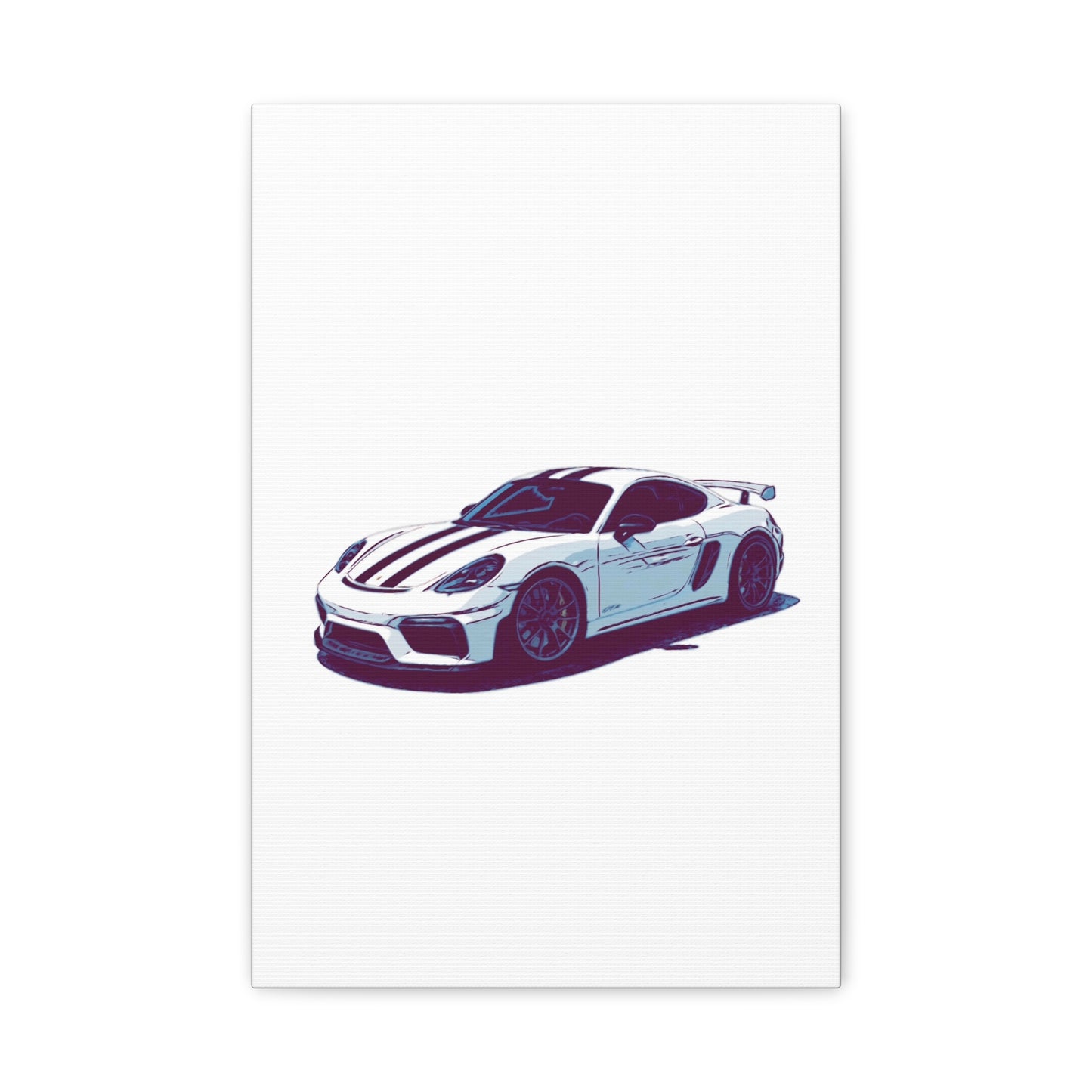Apex Predator – Track-Focused Sports Coupe Comic Car Wall Art