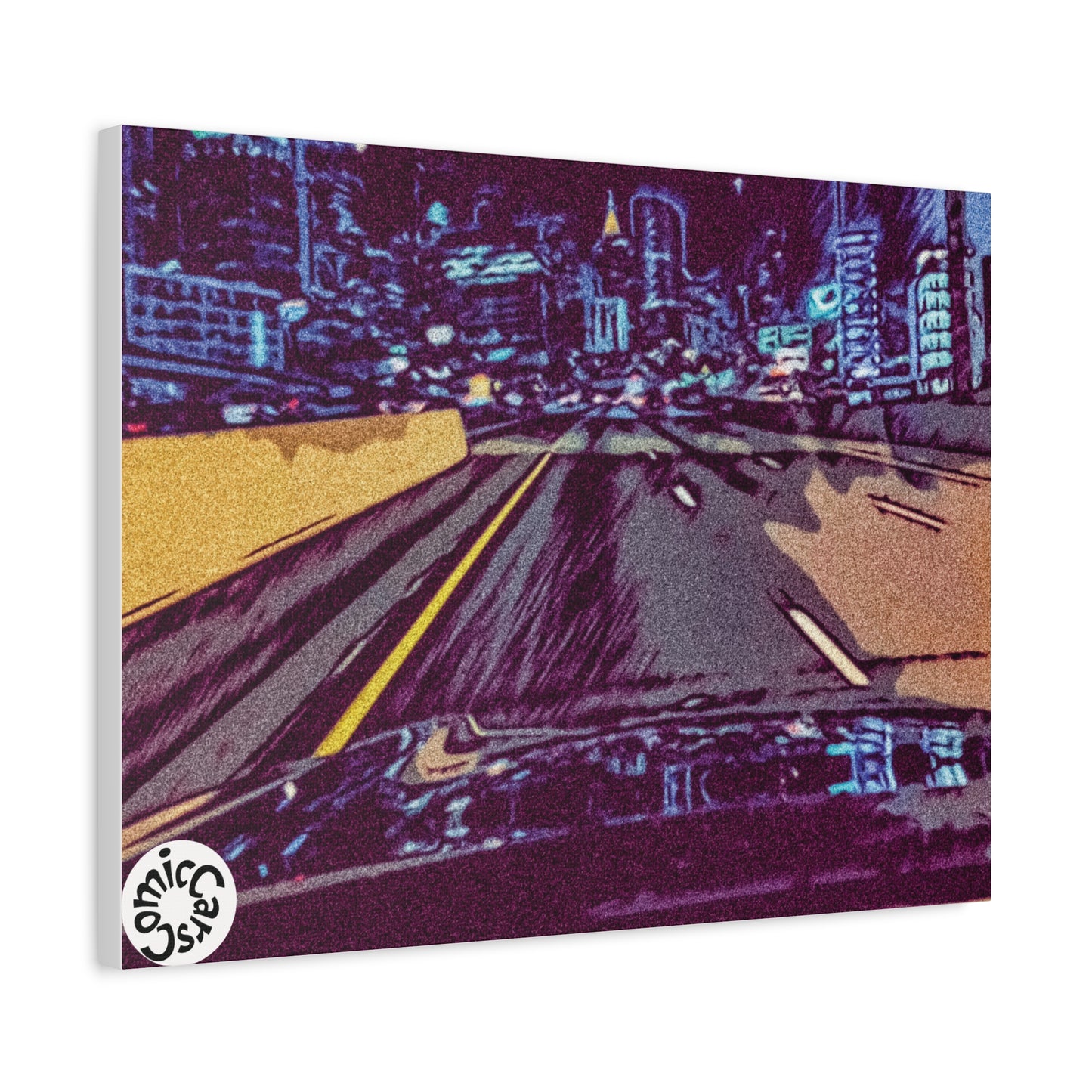Atlanta Night Cruises, City, Matte Canvas Wall Art