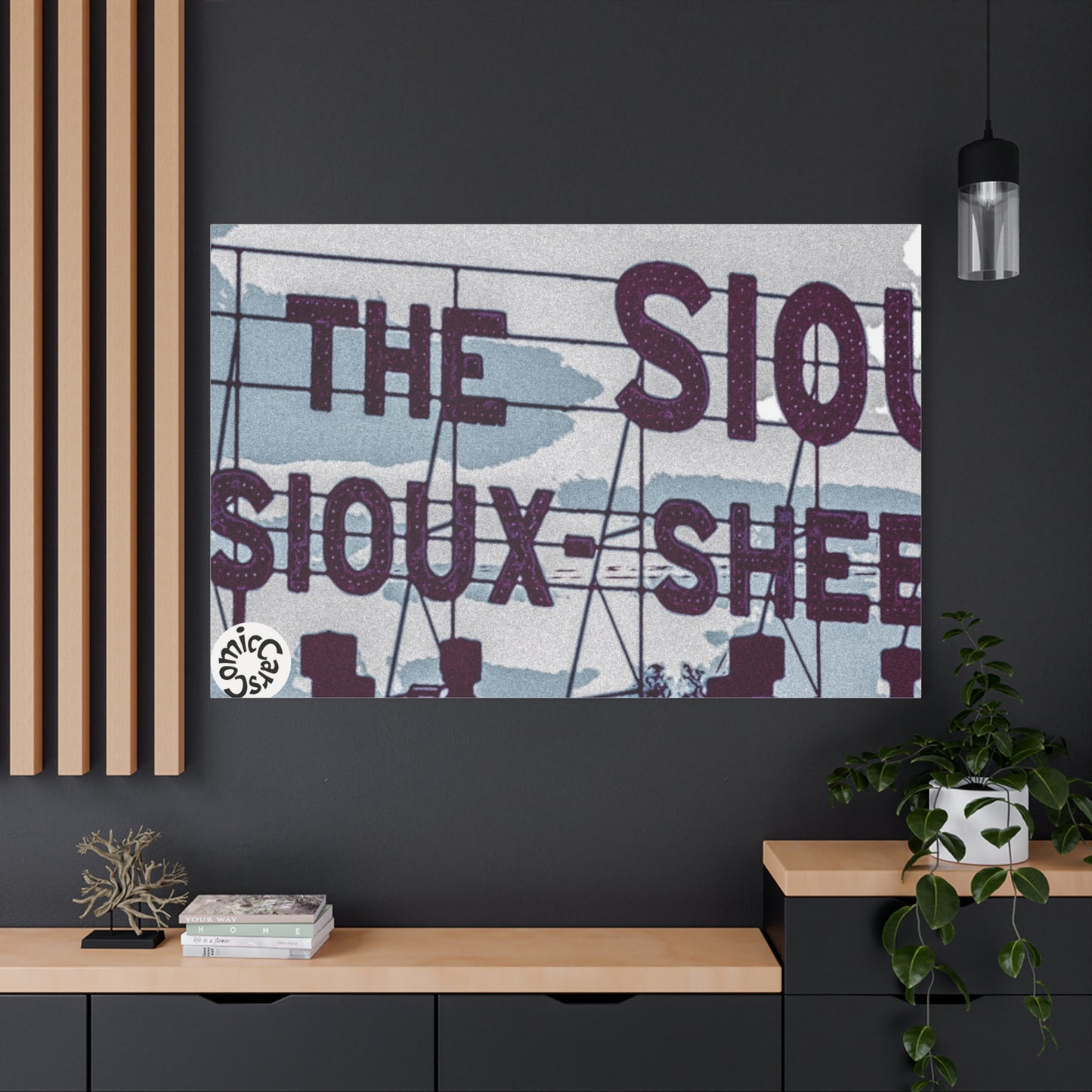 Sioux Falls City Matte Canvas Wall Art Urban Decor