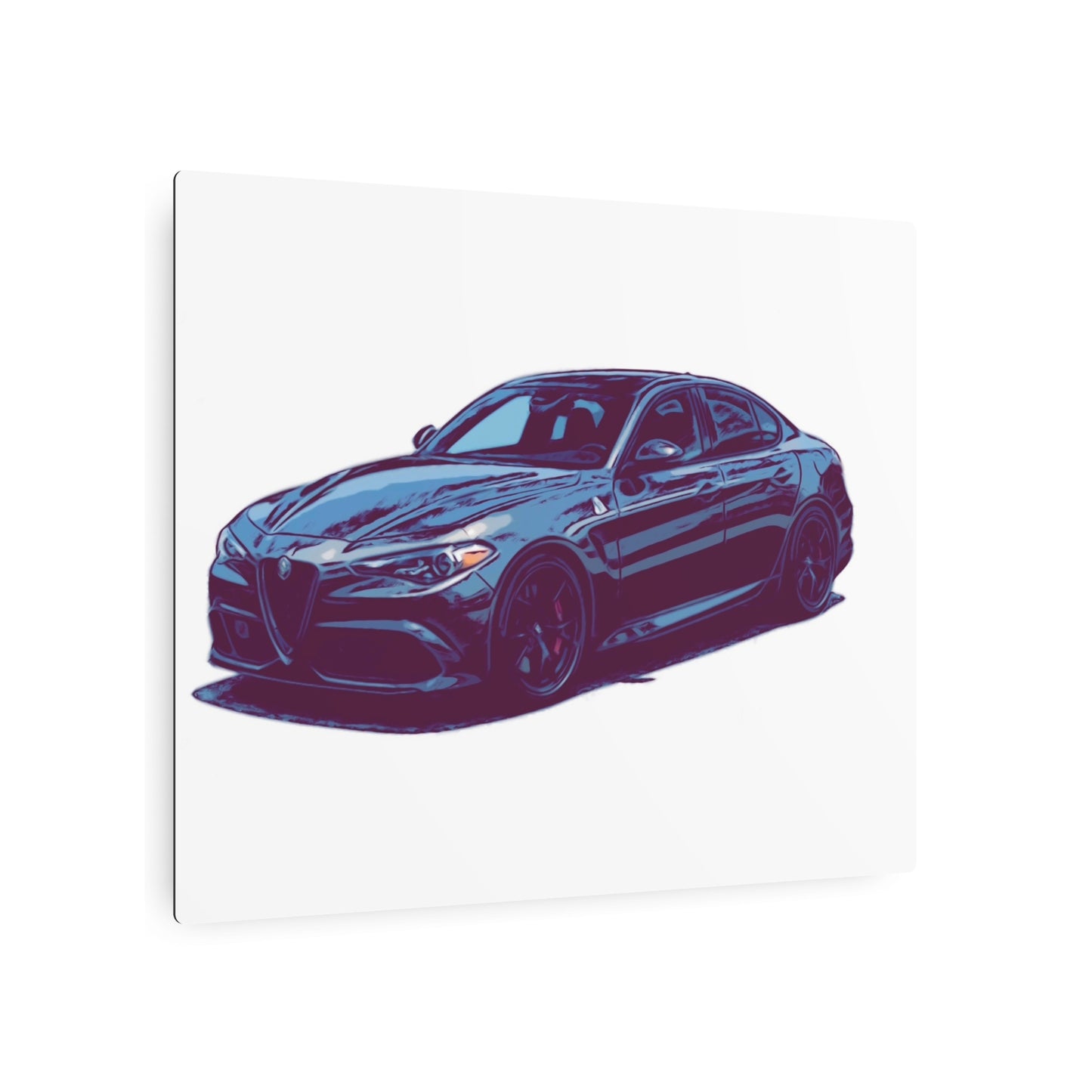 Obsidian Crest Sedan – Performance Sport Comic Car Wall Art
