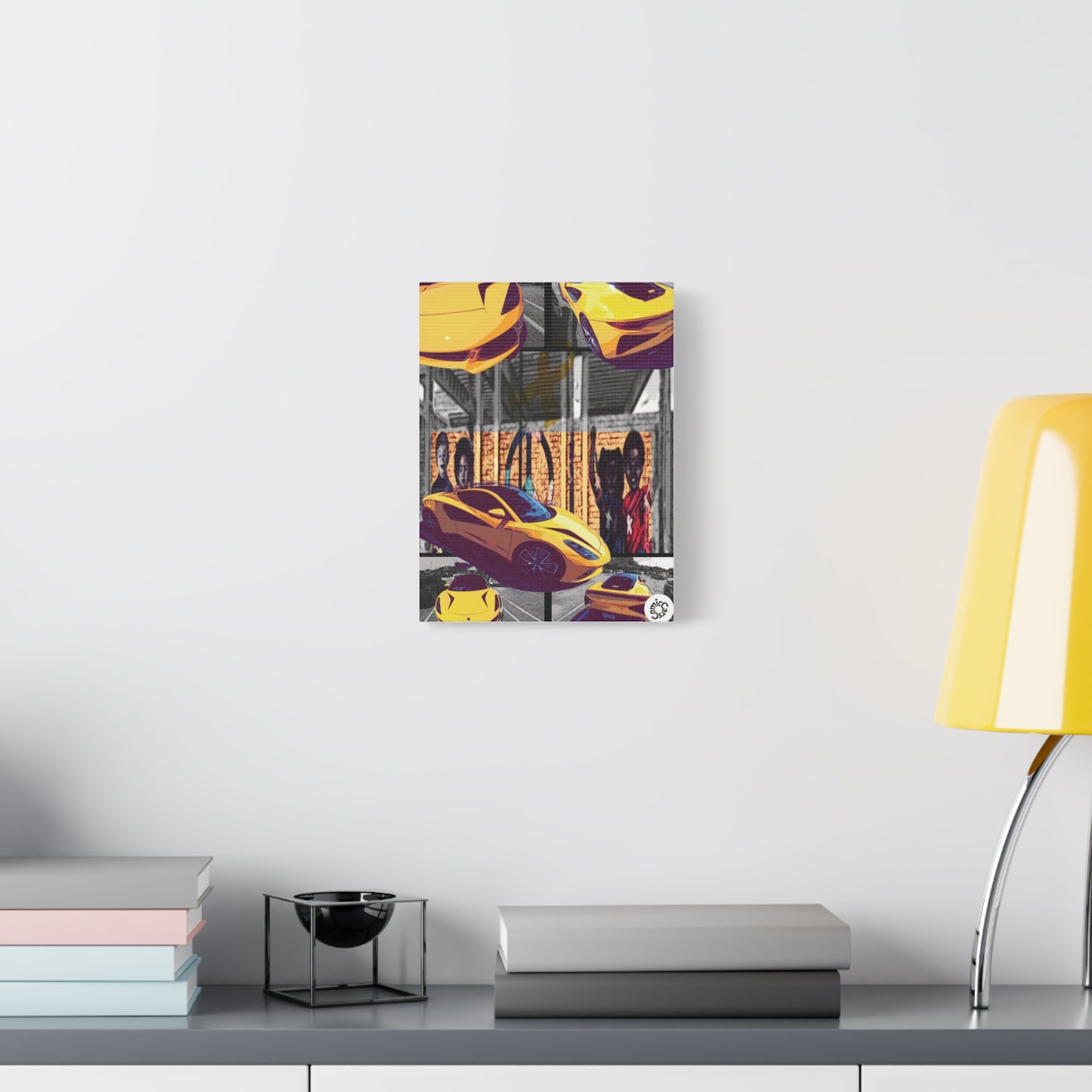Childhood Cancer Awareness Exotic Car Canvas Art, Automotive Wall Decor, Garage Wall Art, Car Prints