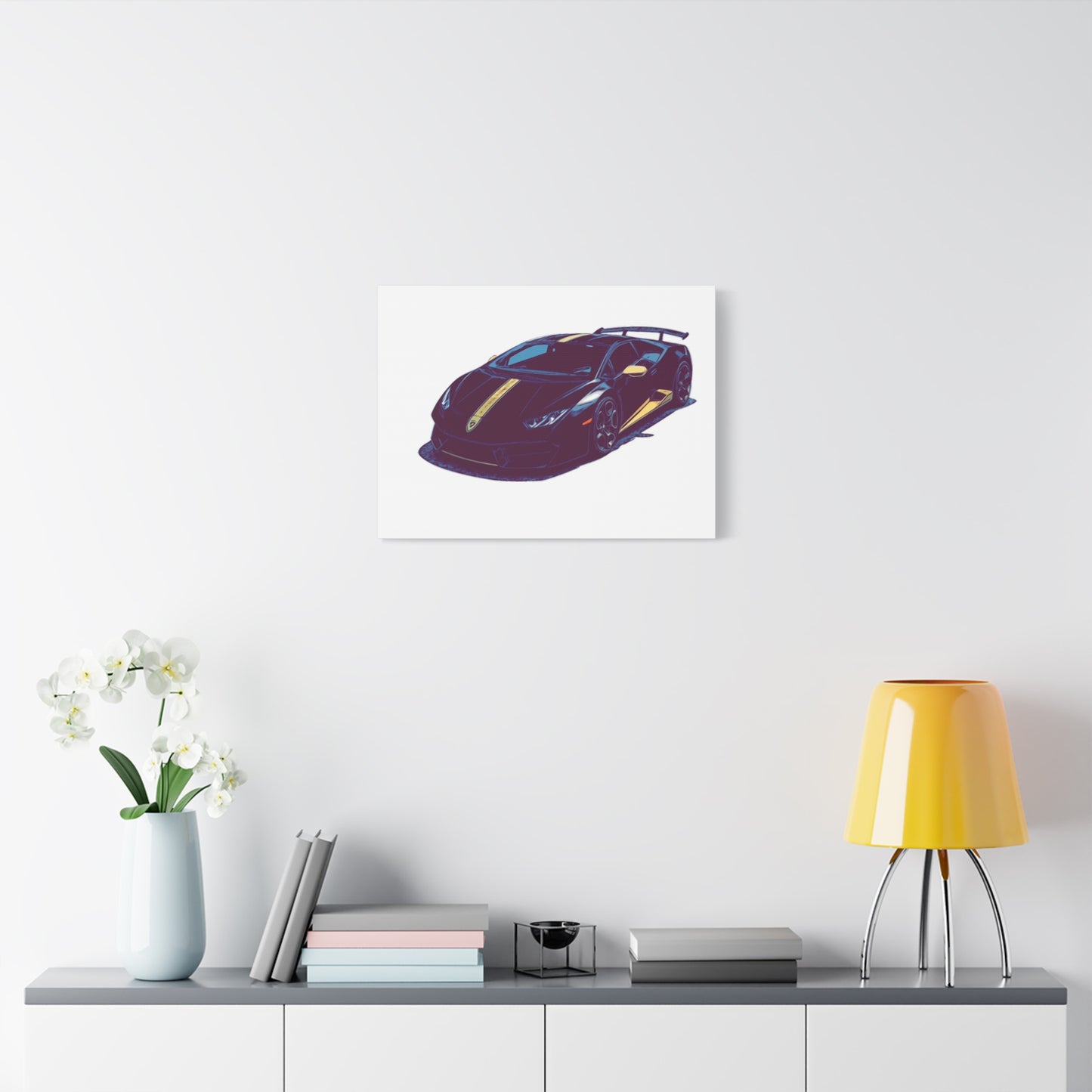 Goldline Fury – Exotic Supercar Comic Wall Art