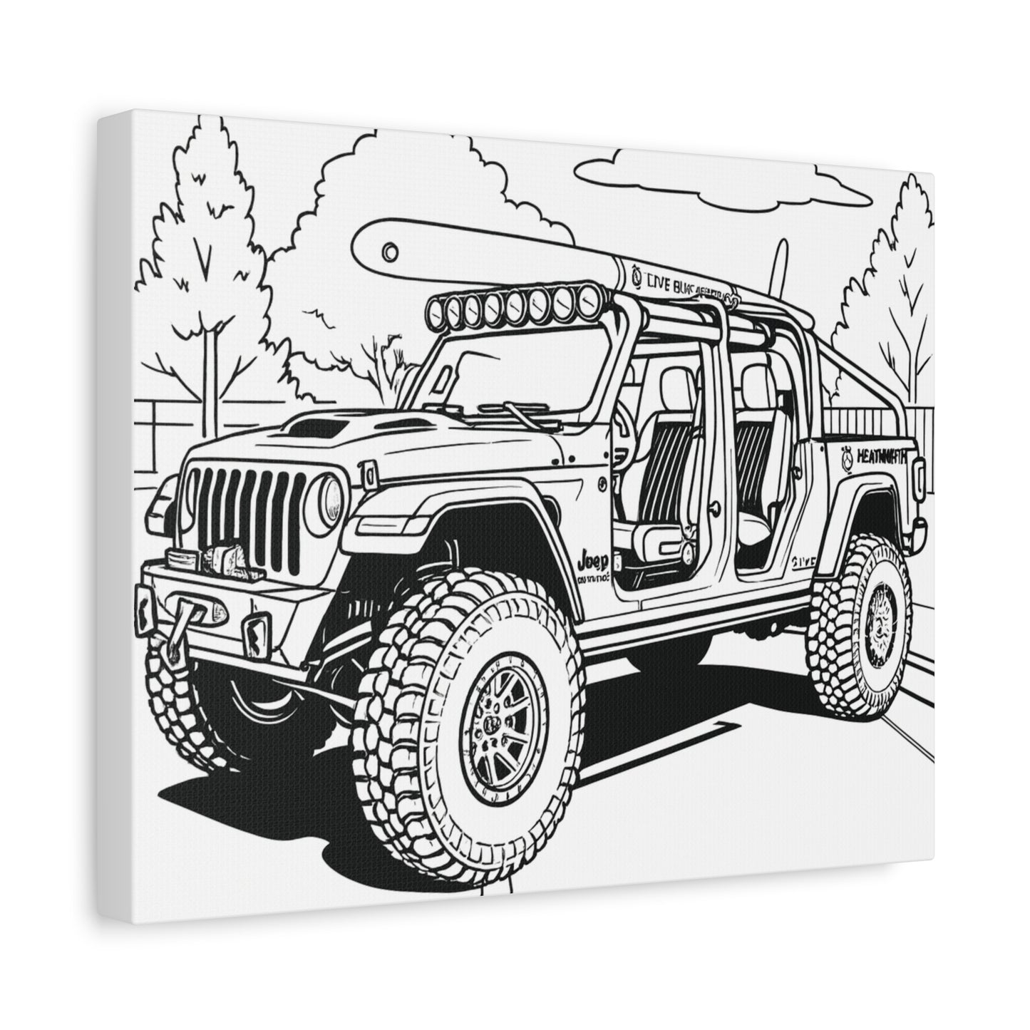 Kids Car Coloring Canvas – Comic Cars™ Interactive Vehicle Art