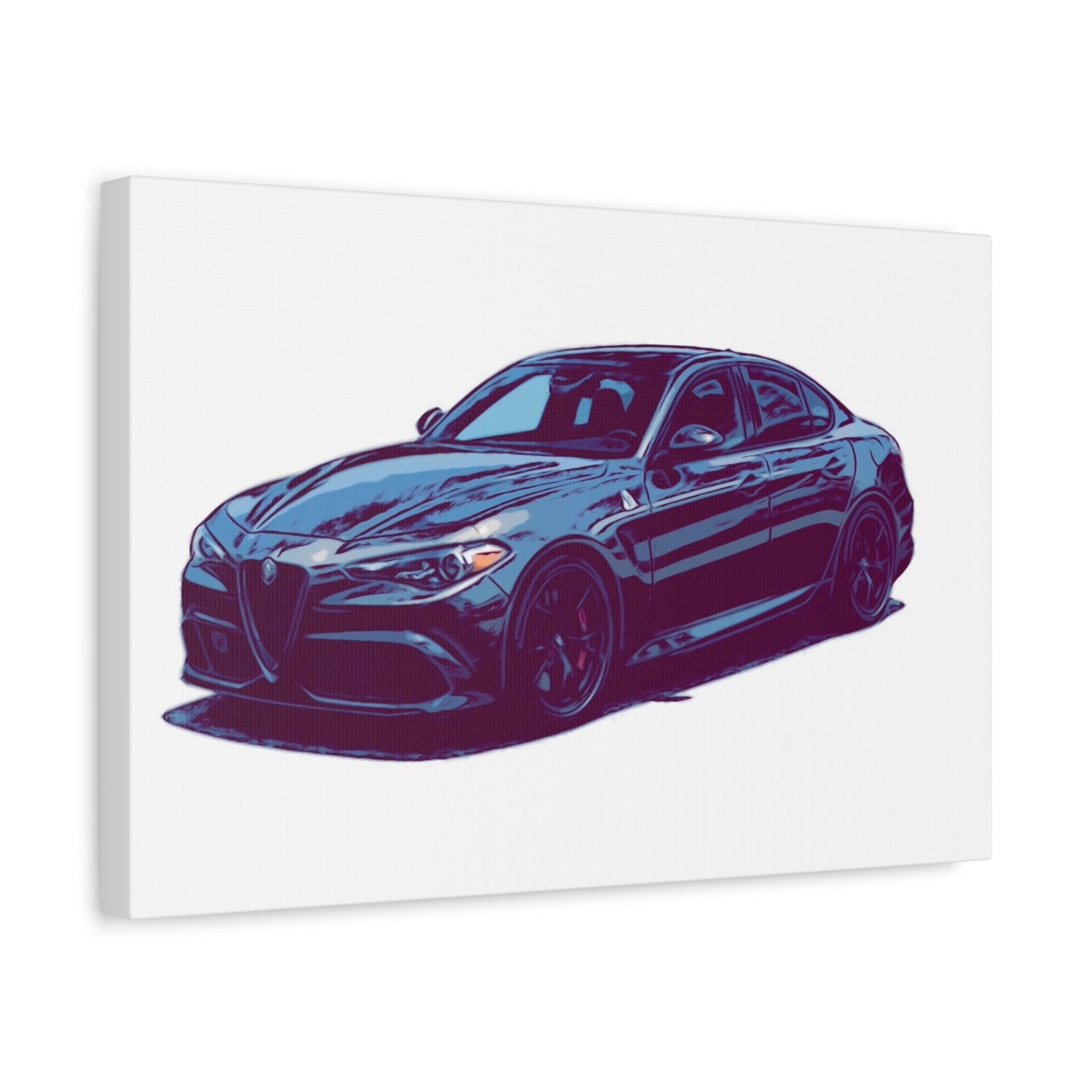 Obsidian Crest Sedan – Performance Sport Comic Car Wall Art