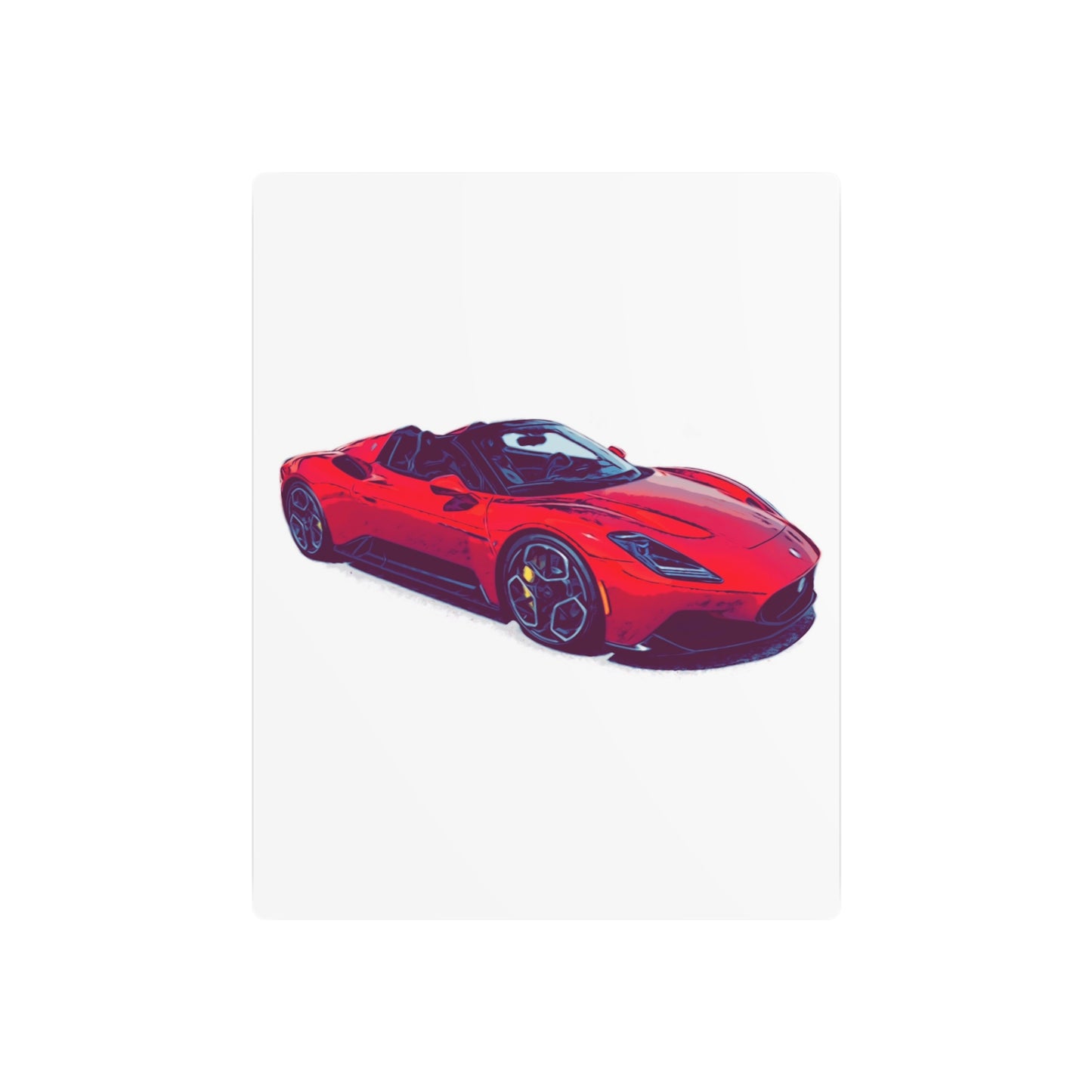 Scarlet Velocity – Modern Exotic Convertible Comic Wall Art