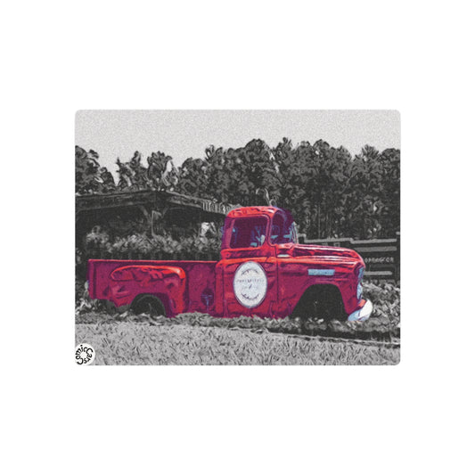 Vintage Truck Garage Wall Art Metal Sign Black and White Color Pop Decor