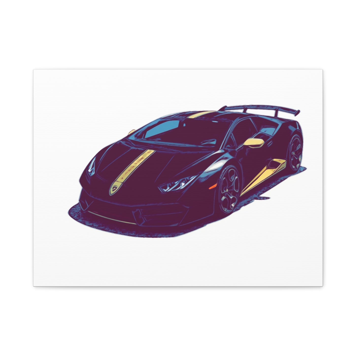 Goldline Fury – Exotic Supercar Comic Wall Art