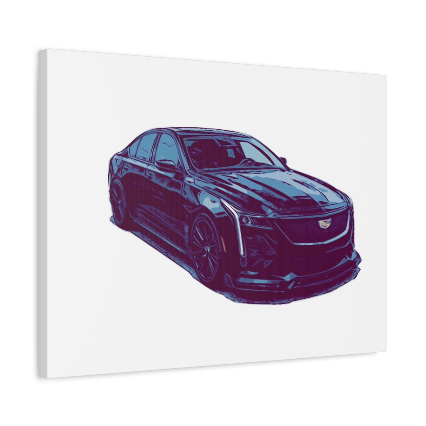 Midnight Precision – Luxury Performance Sedan Comic Wall Art