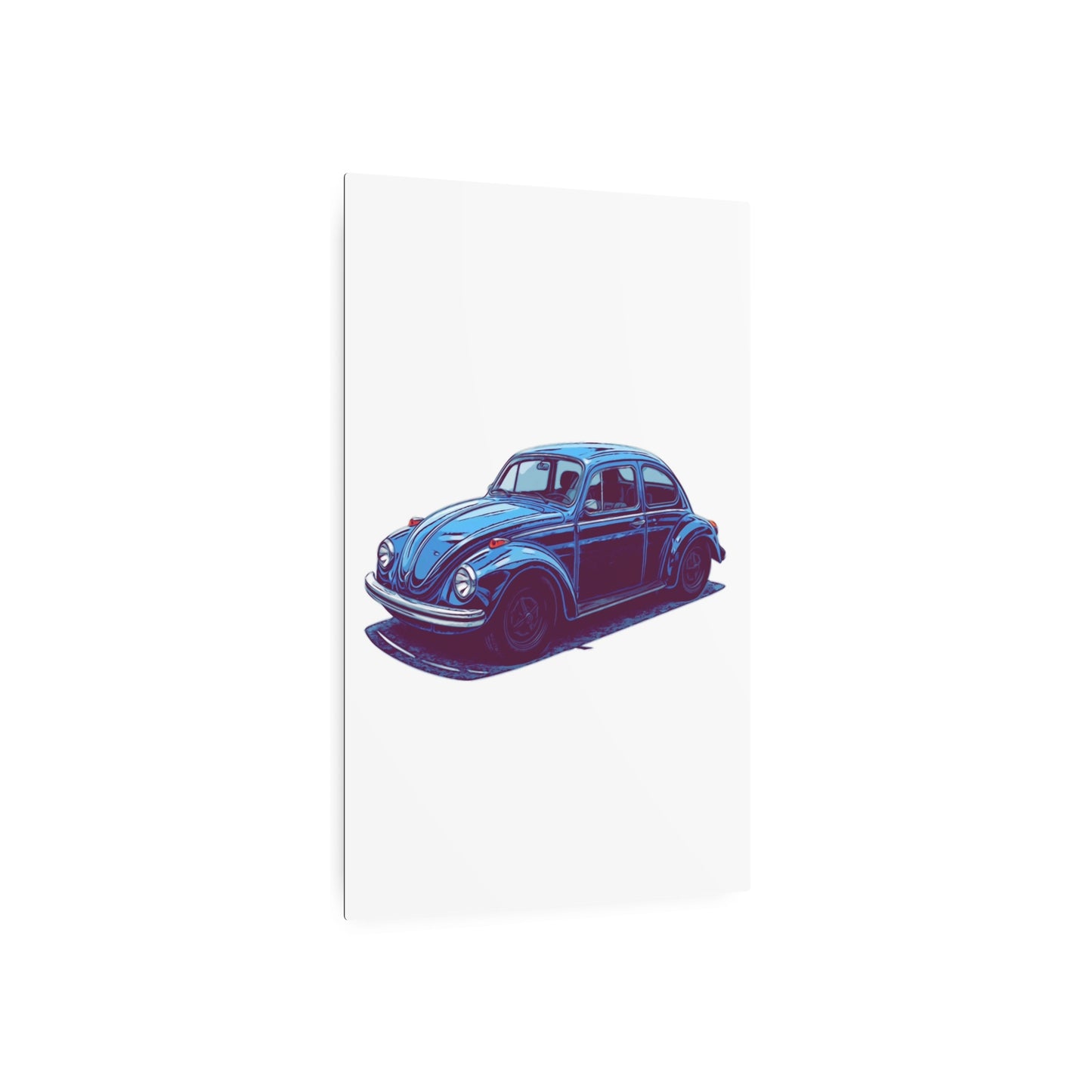 Blue Collar Classic – Vintage Air-Cooled Comic Car Wall Art