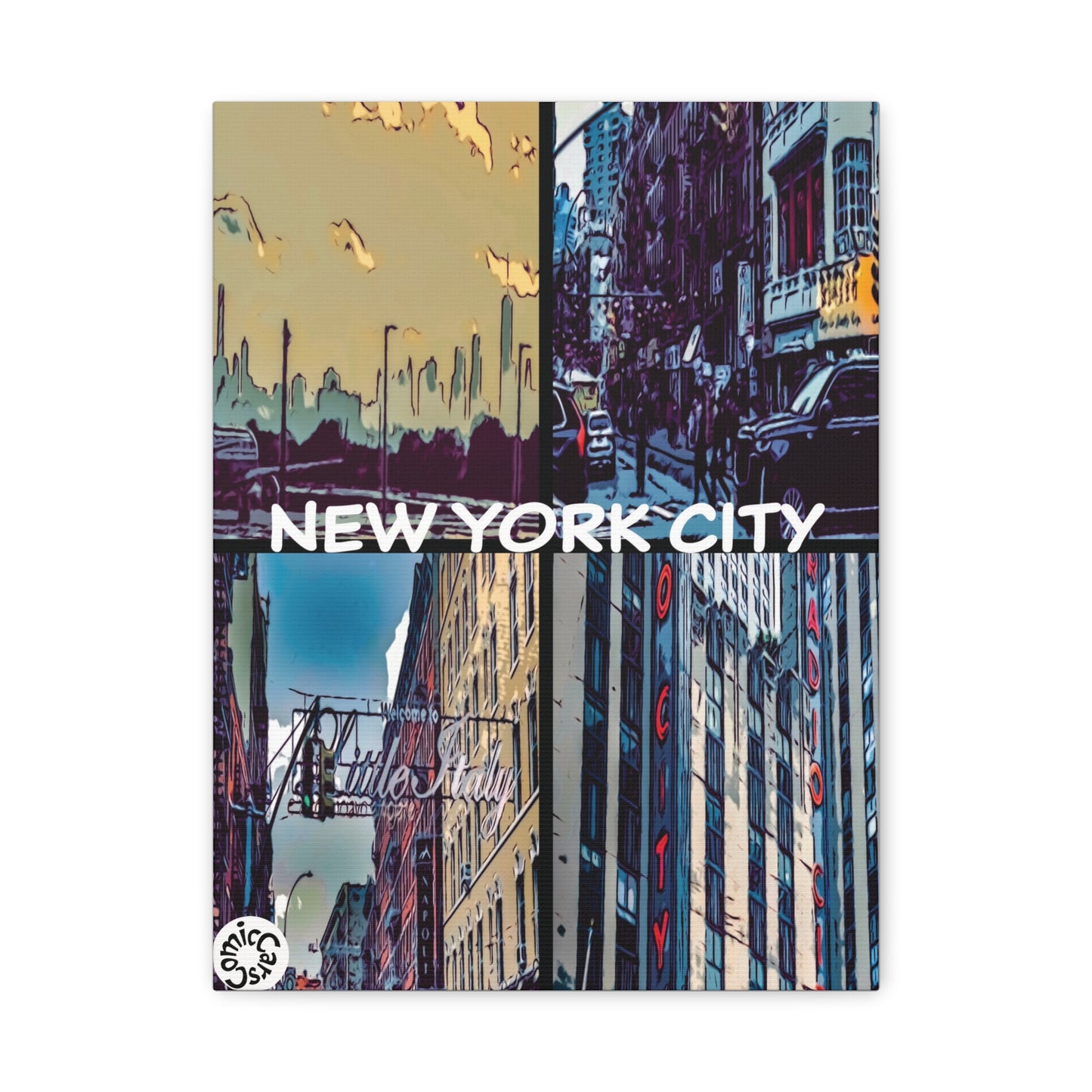 New York City Collection Matte Canvas Wall Art Urban Home Decor