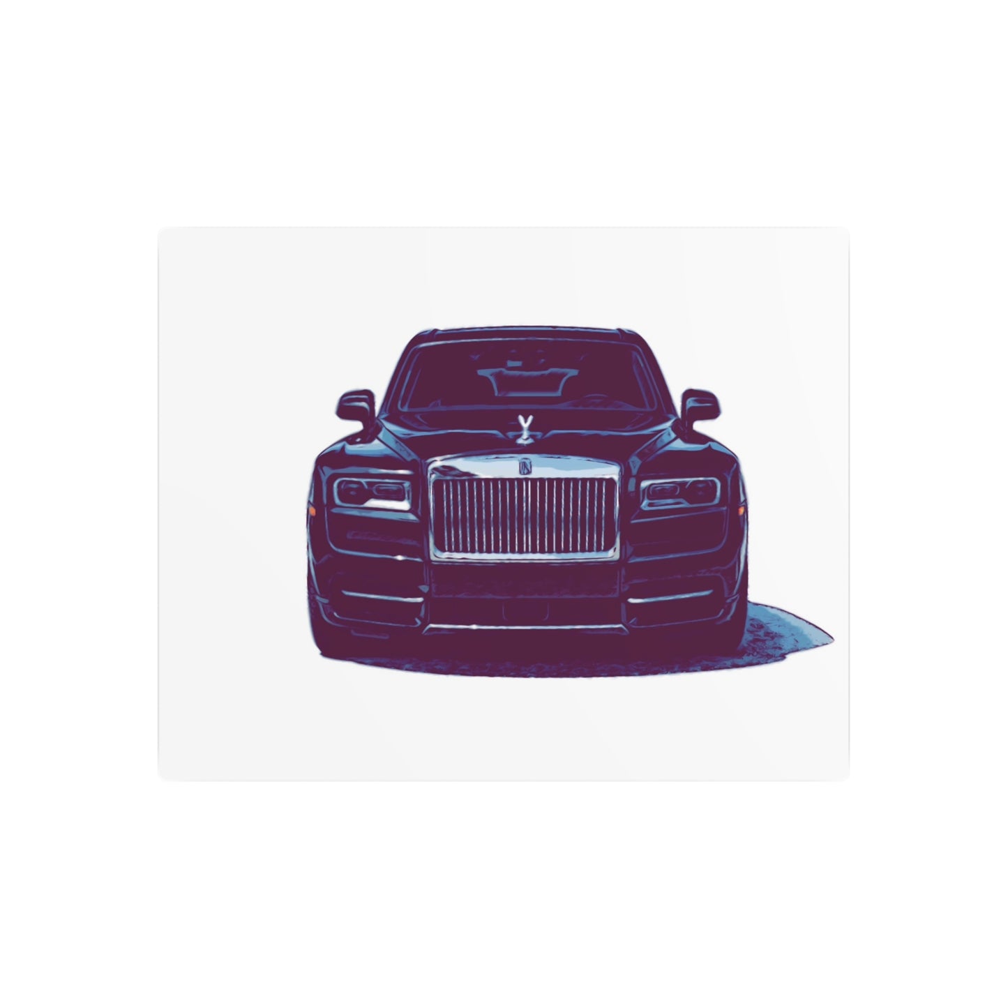 Silent Authority – Luxury Sedan Comic Wall Art