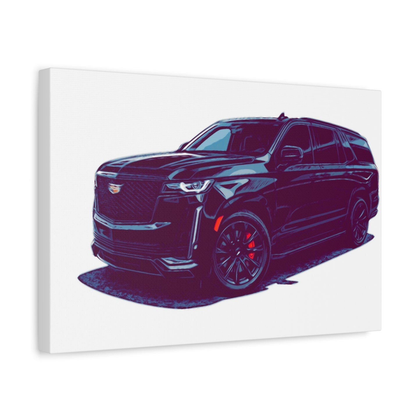 Obsidian Command – Modern Performance SUV Comic Wall Art