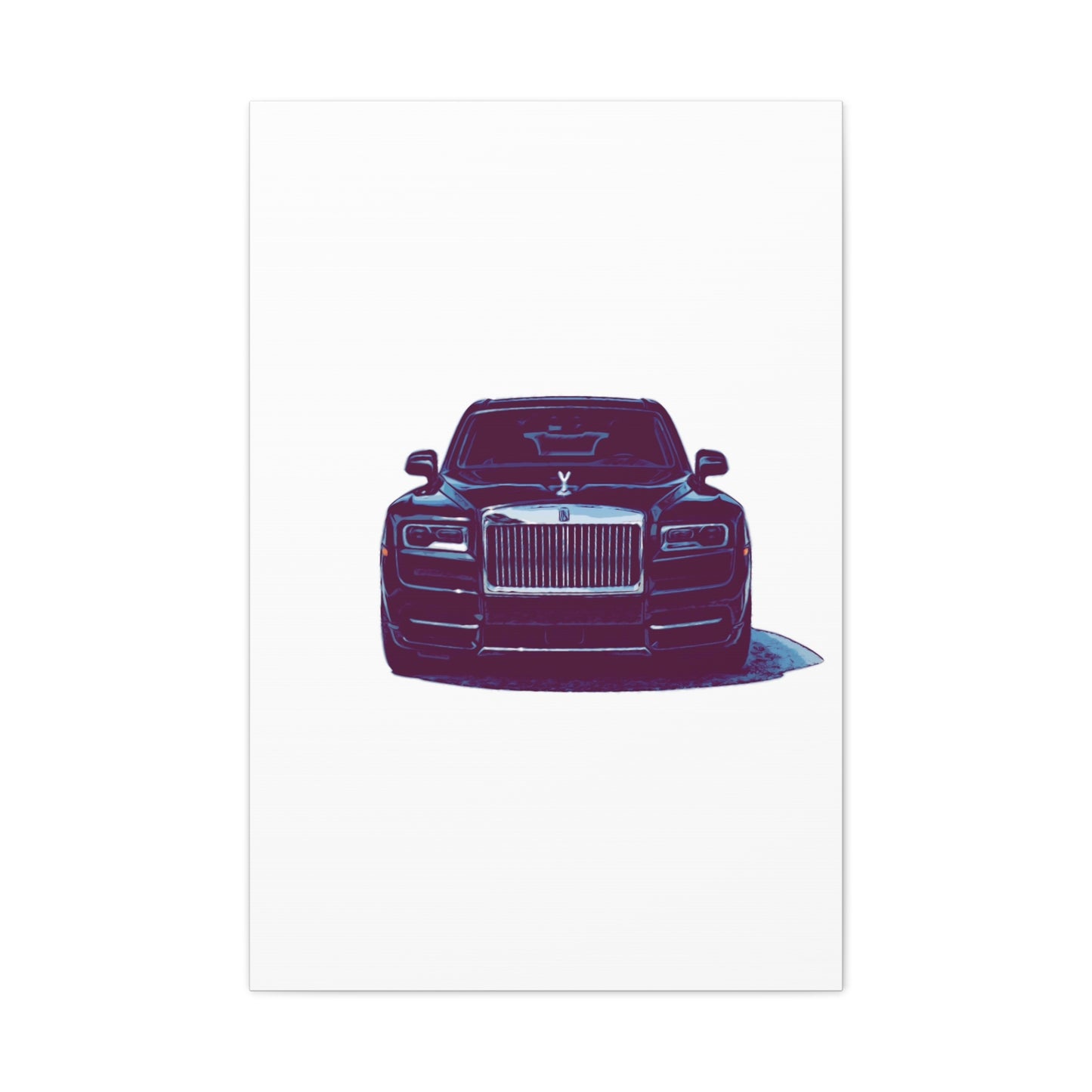 Silent Authority – Luxury Sedan Comic Wall Art