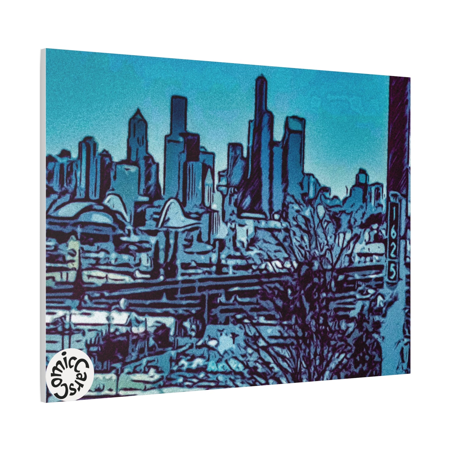 Seattle Cruises City Matte Canvas Wall Art
