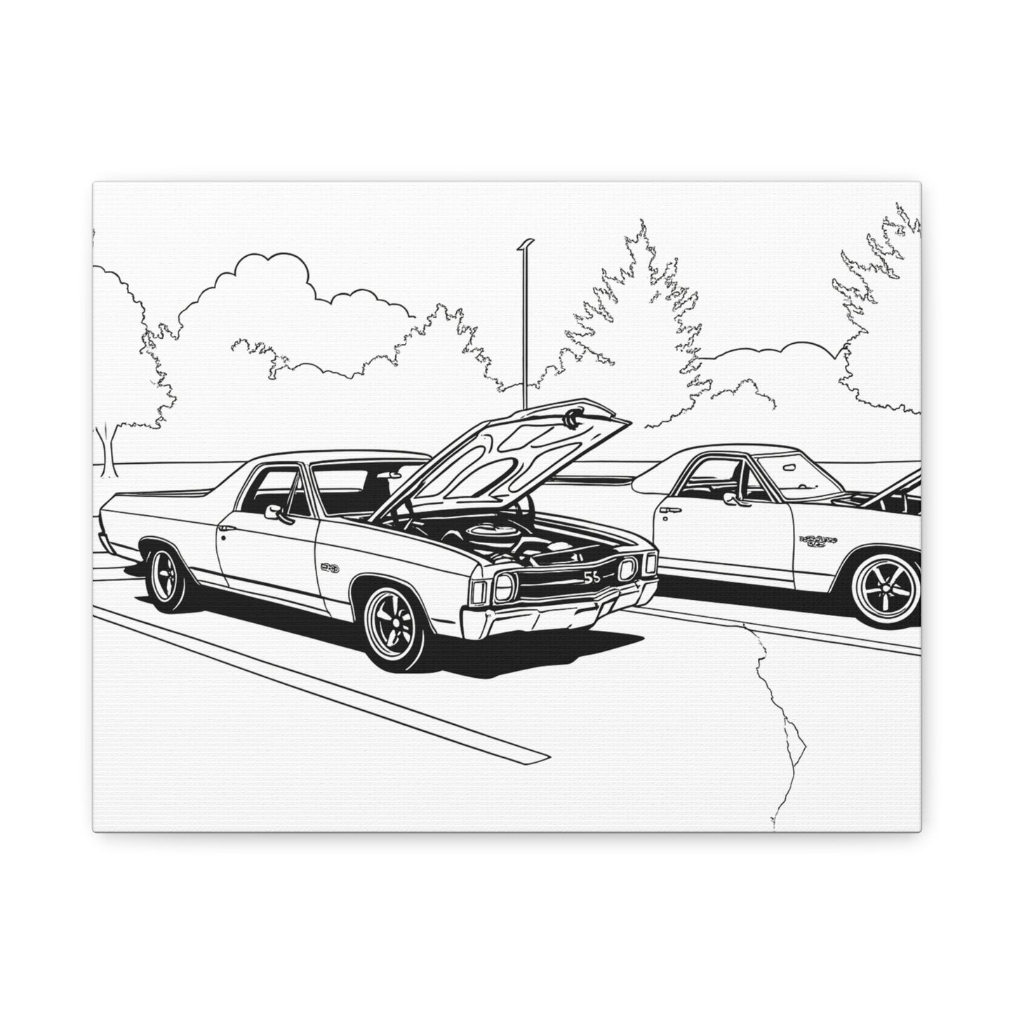 Kids Car Coloring Canvas – Comic Cars™ Interactive Vehicle Art