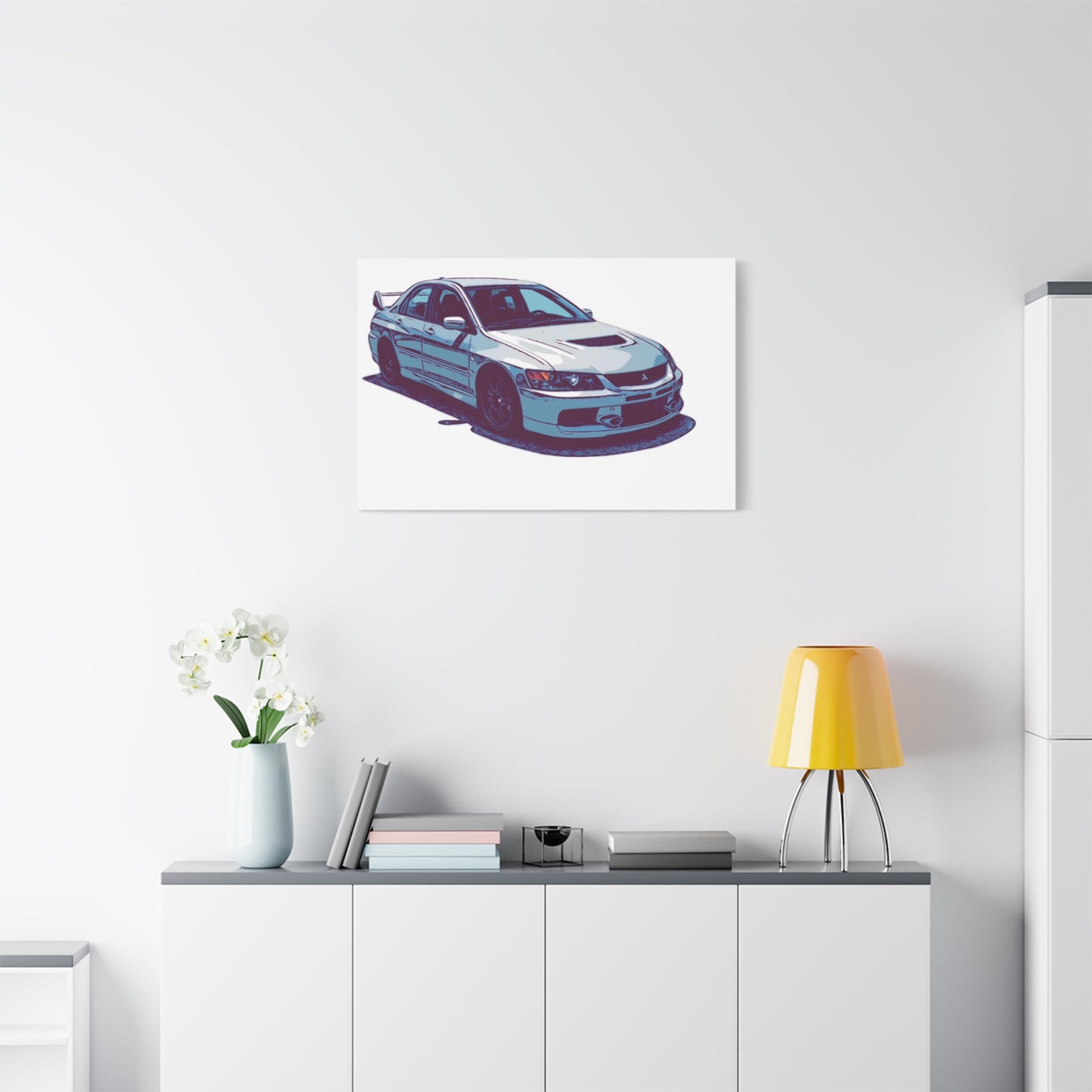 Rally Bloodline – Turbo Performance Sedan Comic Car Wall Art