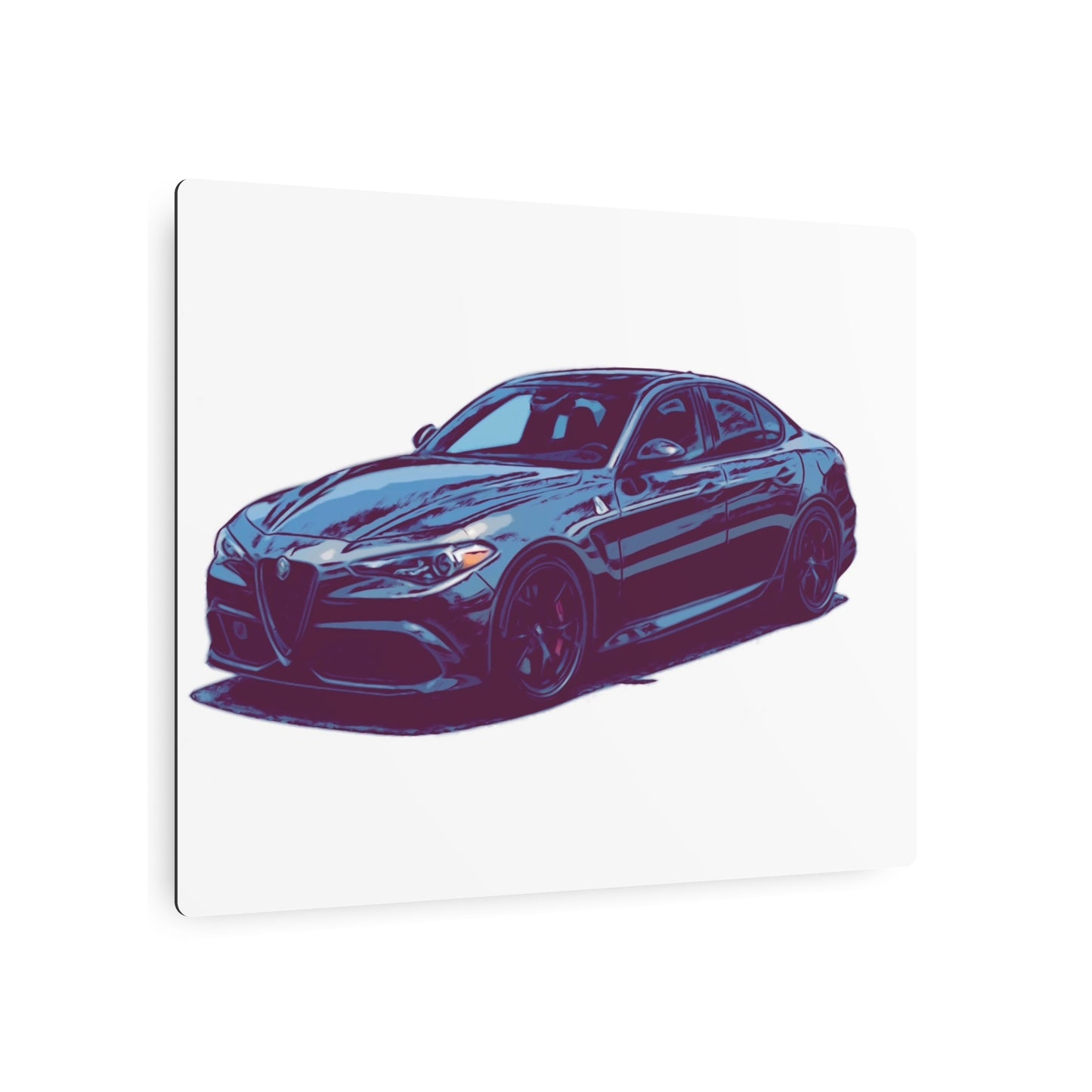 Obsidian Crest Sedan – Performance Sport Comic Car Wall Art